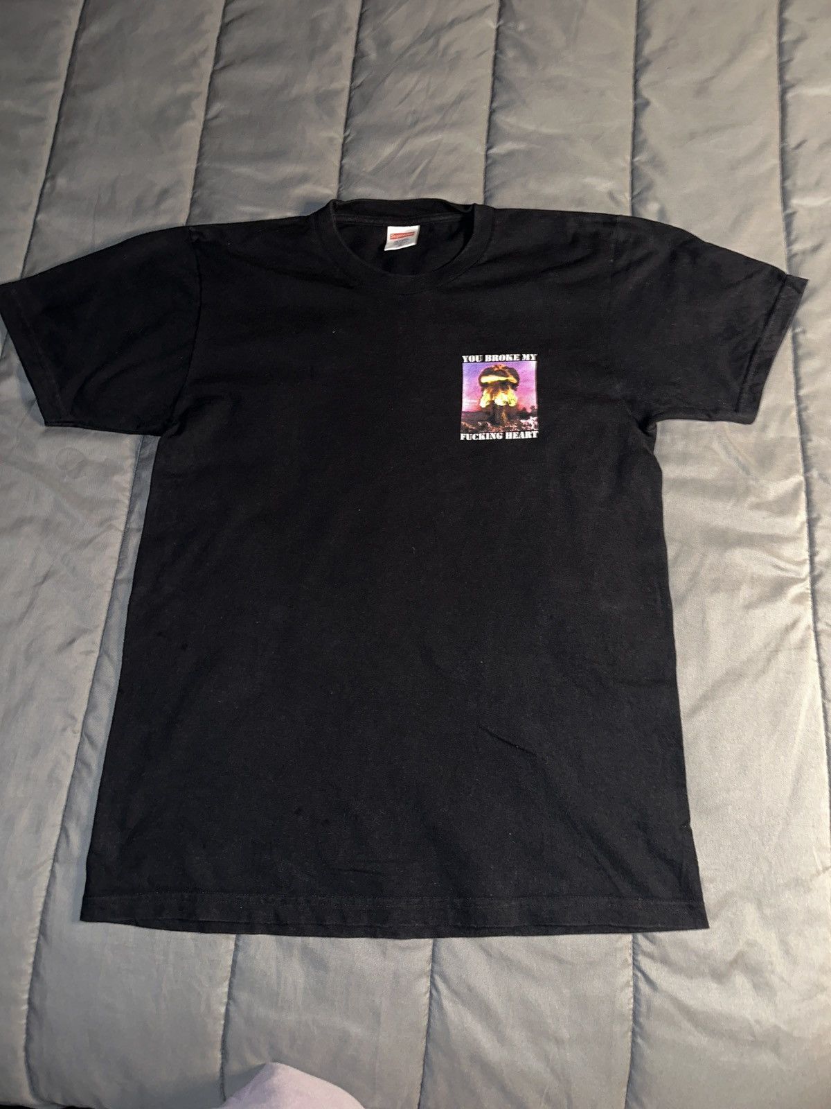 Supreme Supreme You Broke My F***king Heart Black T Medium SS’15 Size US M / EU 48-50 / 2 - 1 Thumbnail