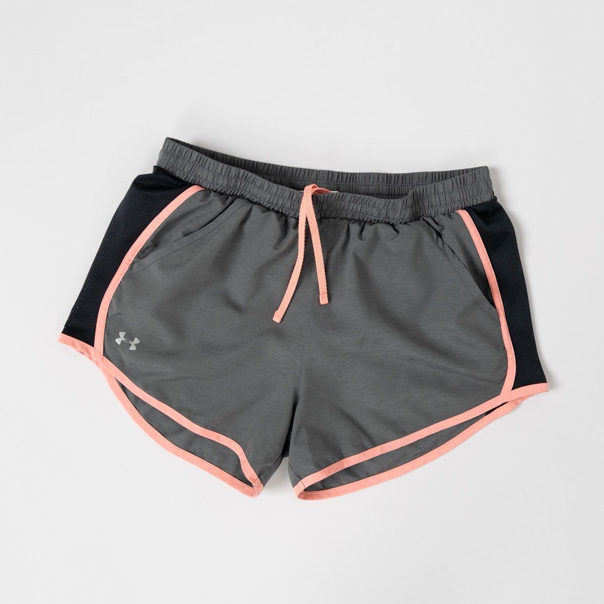Under Armour Under Armour Womens Gray Running Shorts Pink Trim Athletic Size 27" / US 4 / IT 40 - 1 Thumbnail