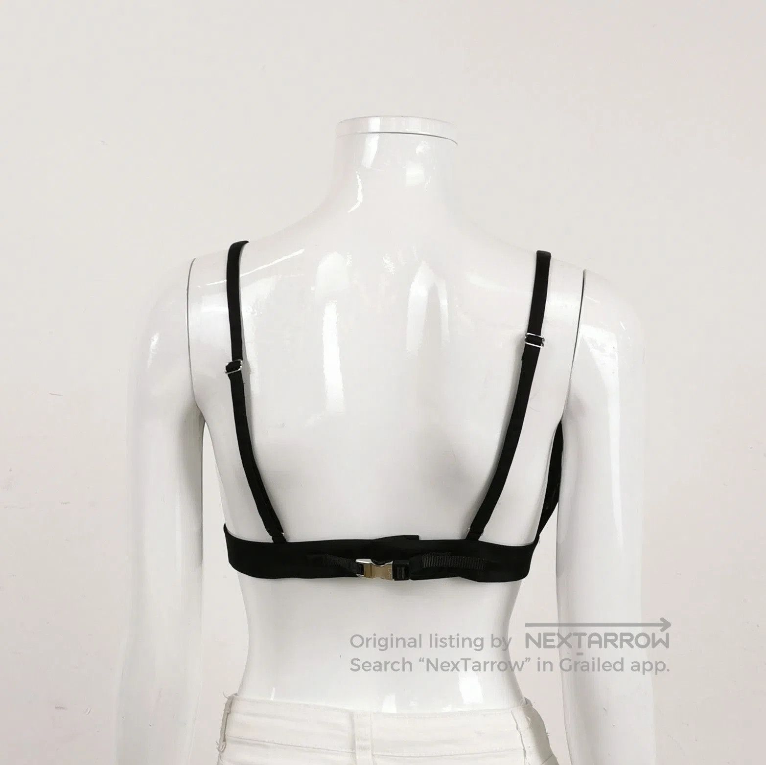 Prada Prada Black Triangle Logo Bralette . Size M / US 6-8 / IT 42-44 - 2 Thumbnail