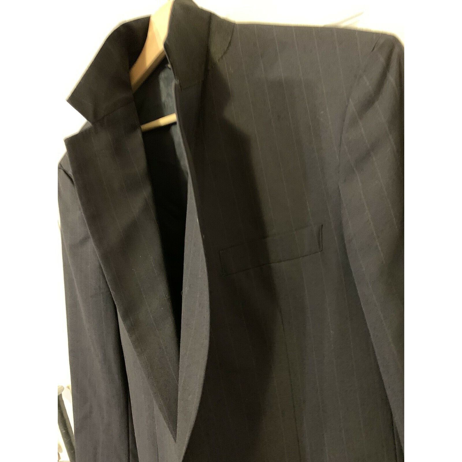 Brooks Brothers BROOKS BROTHERS GRAY STRIPED 2 BUTTON BLAZER JACKET MENS SIZ Size 40L - 6 Thumbnail