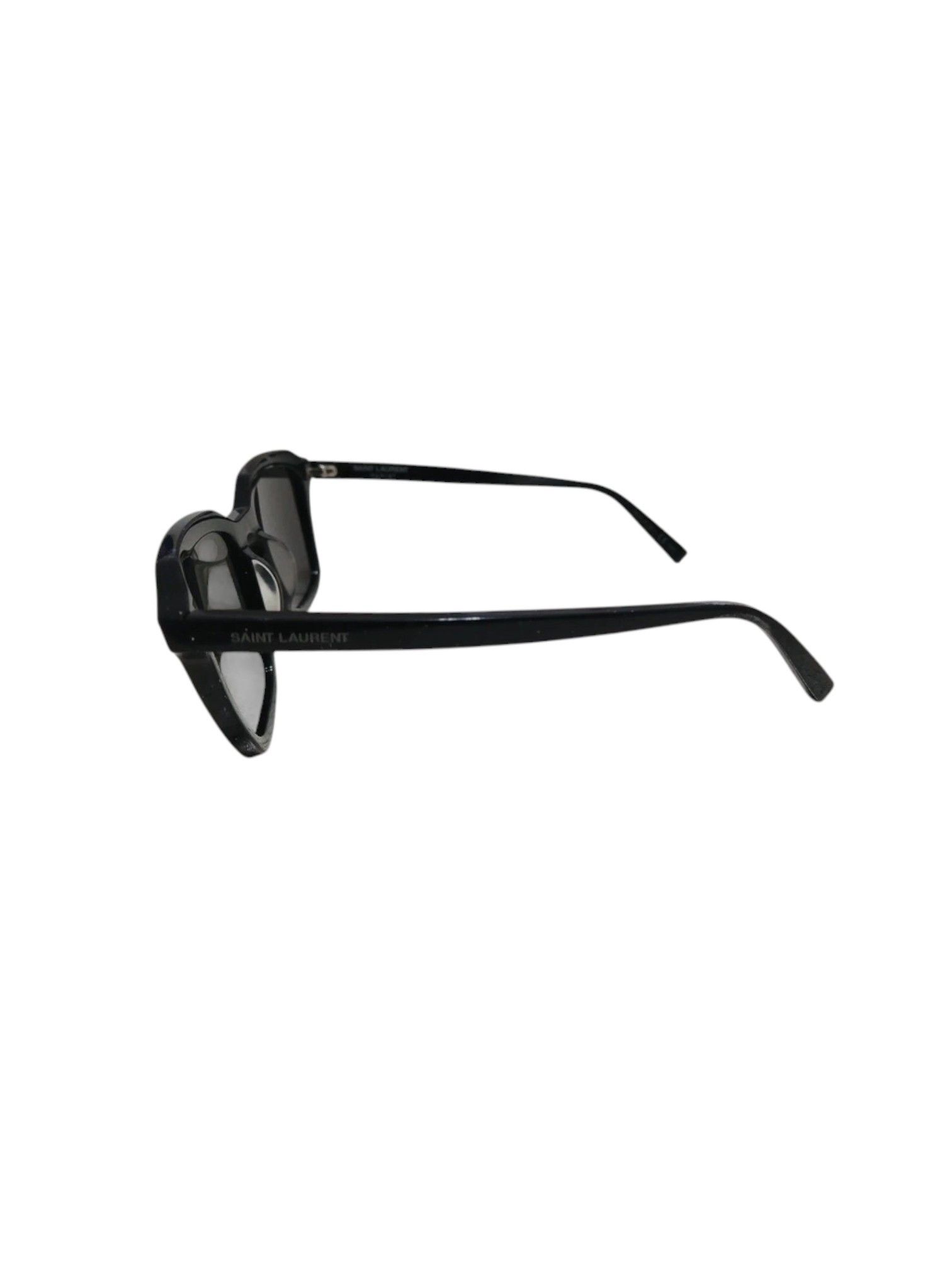 Saint Laurent Paris Saint Laurent Black Acetate Square Sunglasses, 2010s Size ONE SIZE - 4 Thumbnail