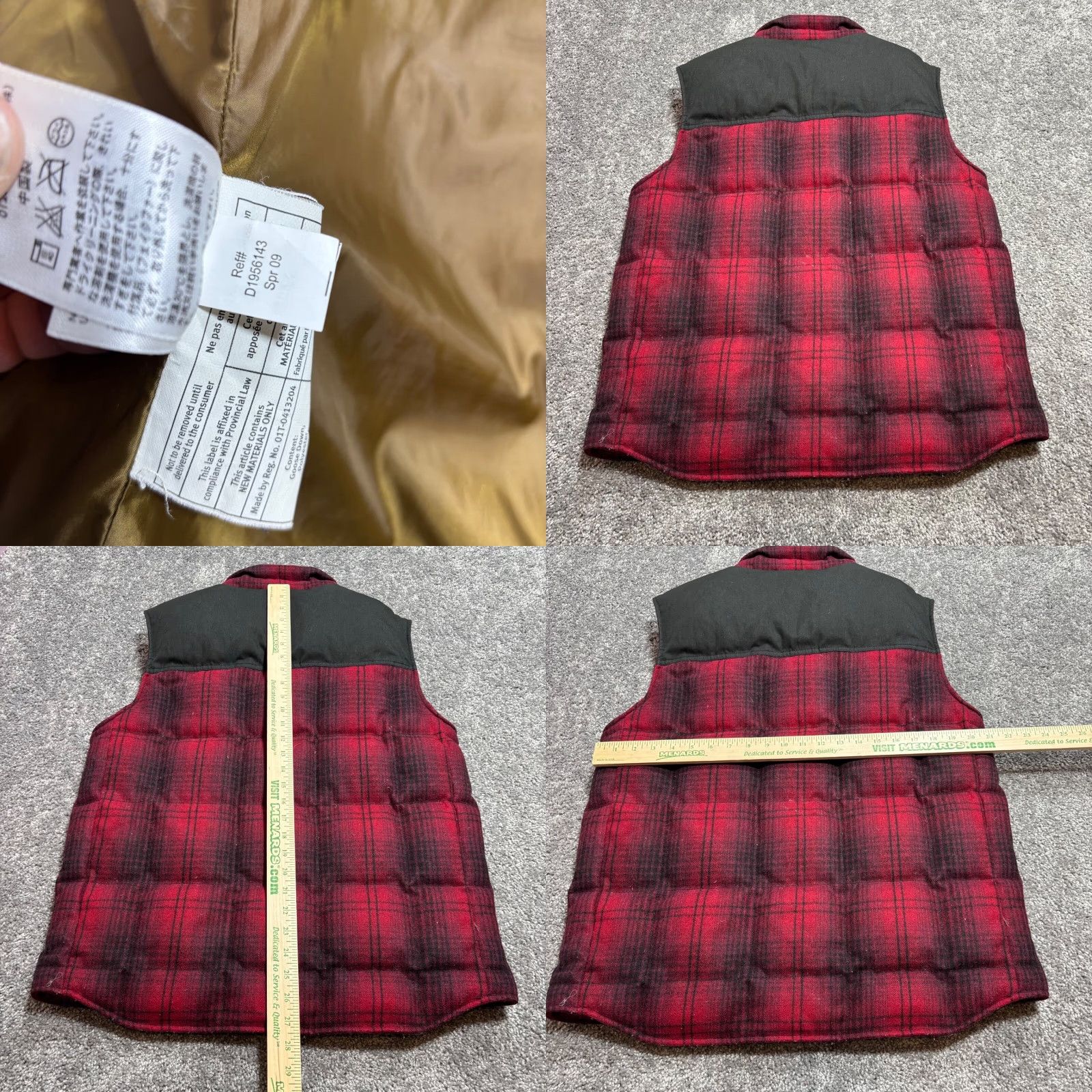 Eddie Bauer Eddie Bauer 1936 Skyliner Down Hunting Vest Mens M Red Plaid Full Zip EB550 Vest Size US M / EU 48-50 / 2 - 8 Thumbnail