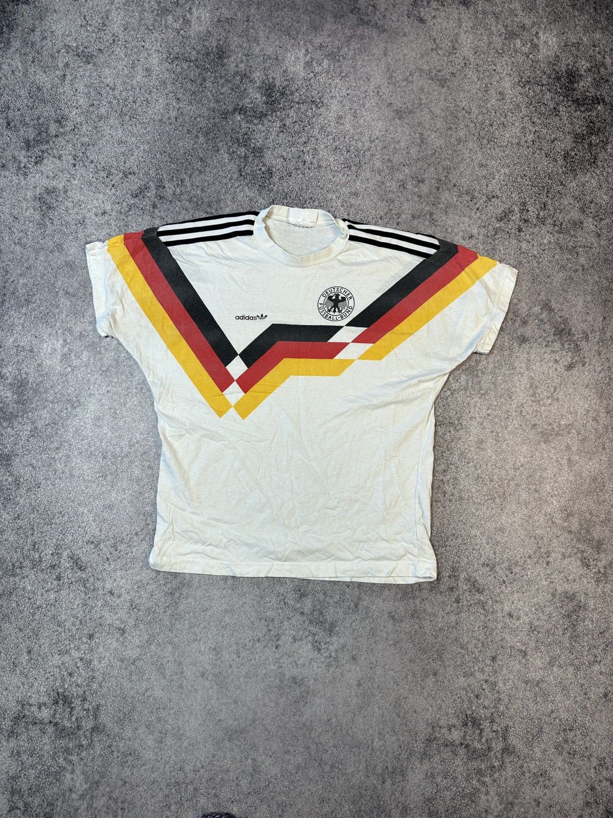 Adidas × Vintage Vintage Adidas Germany 90s Soccer Jersey Blokecore Rare M Size US M / EU 48-50 / 2 - 1 Thumbnail