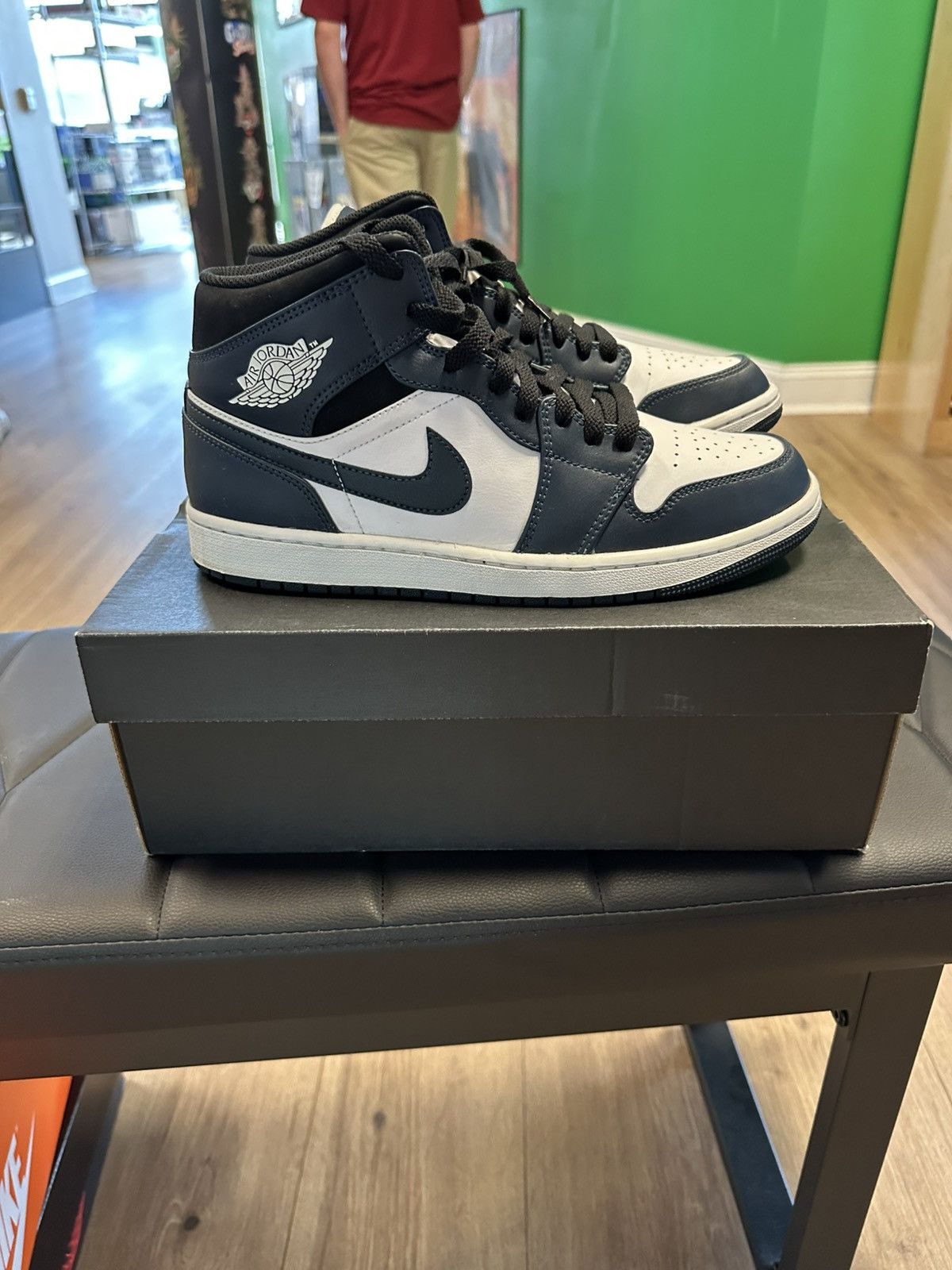 Nike Air Jordan 1 Mid Armory Navy Size US 9.5 / EU 42-43 - 1 Thumbnail