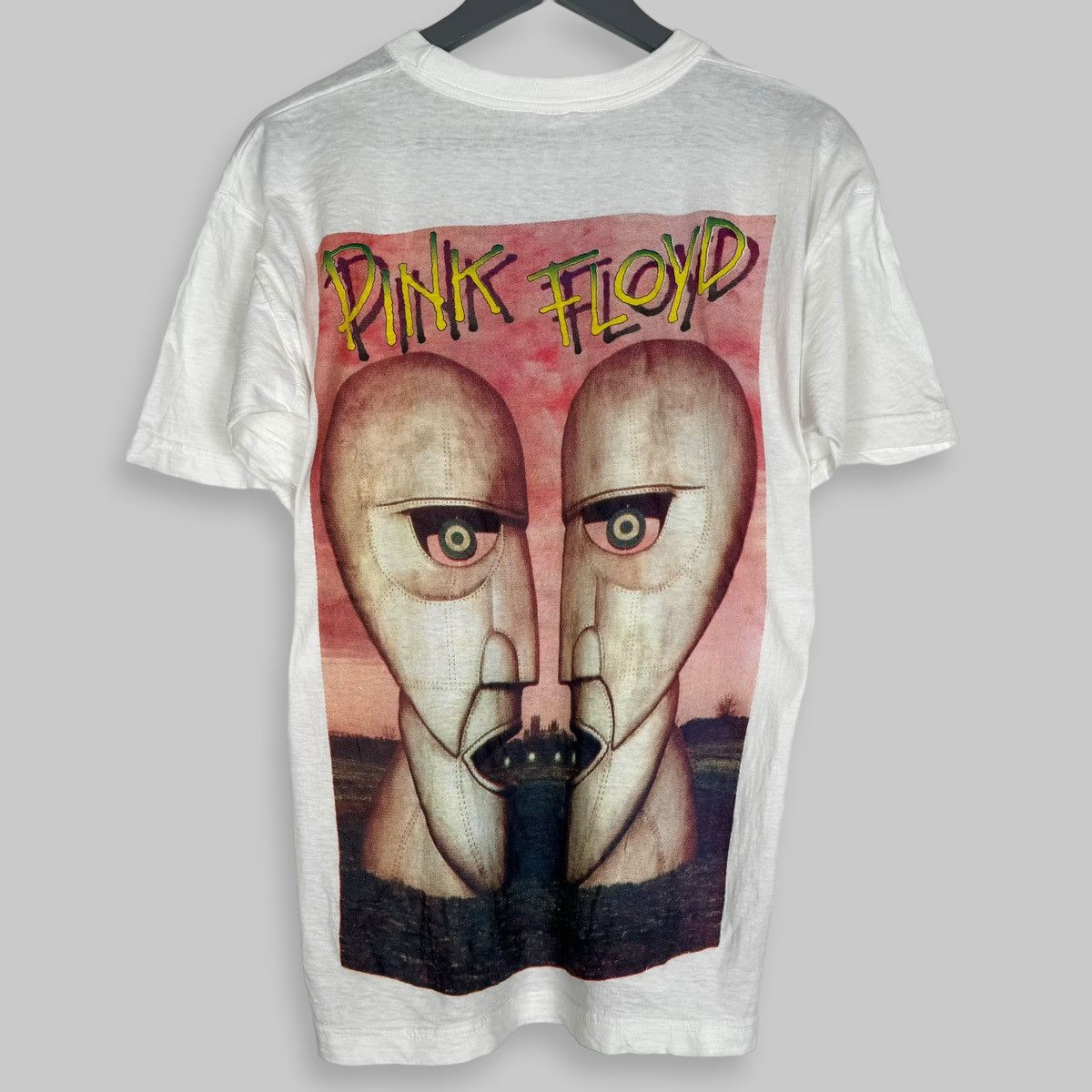 Band Tees Vintage Mid 90s Pink Floyd Rare Euro Print White T Shirt Size US L / EU 52-54 / 3 - 2 Thumbnail