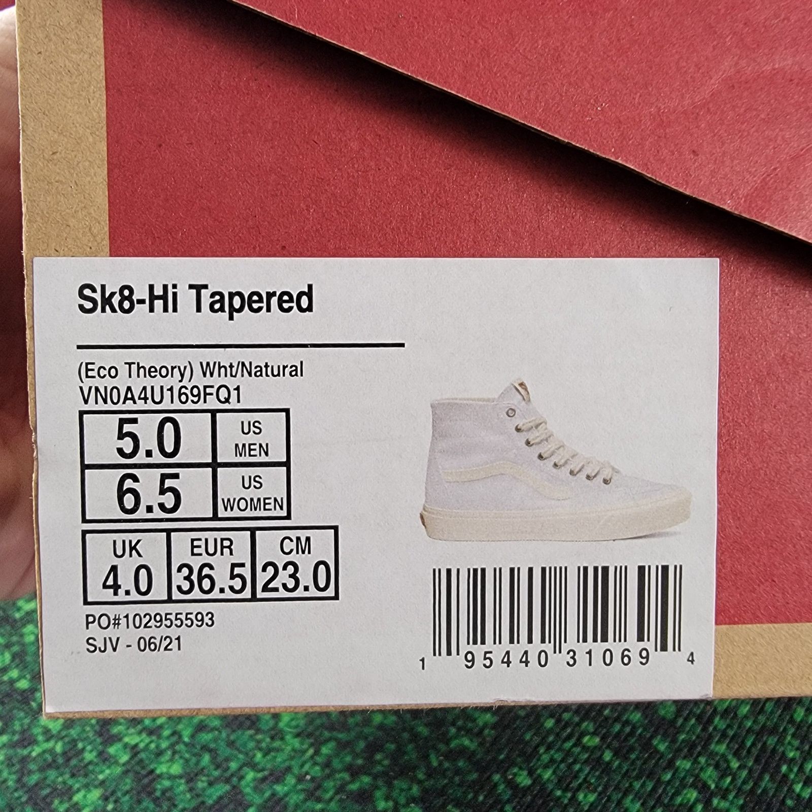 Vans VANS SK8-Hi Tapered Eco Theory Men Sneakers Sz 6.5M 8W Size US 5 / EU 37 - 9 Thumbnail