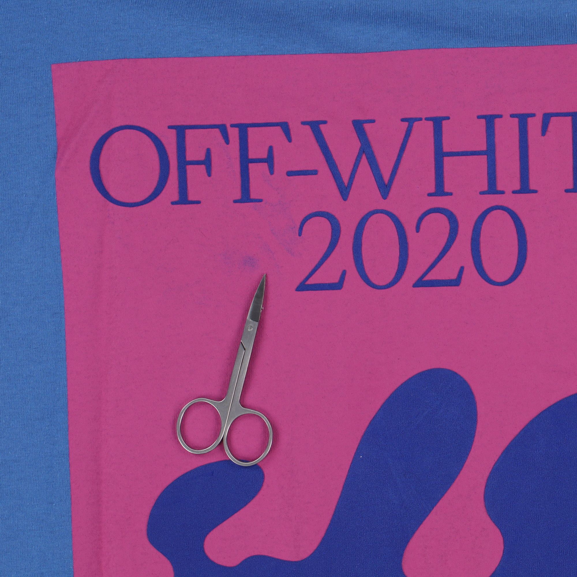 Off-White Blue Abstract Logo Oversized T-Shirt Size US M / EU 48-50 / 2 - 7 Thumbnail
