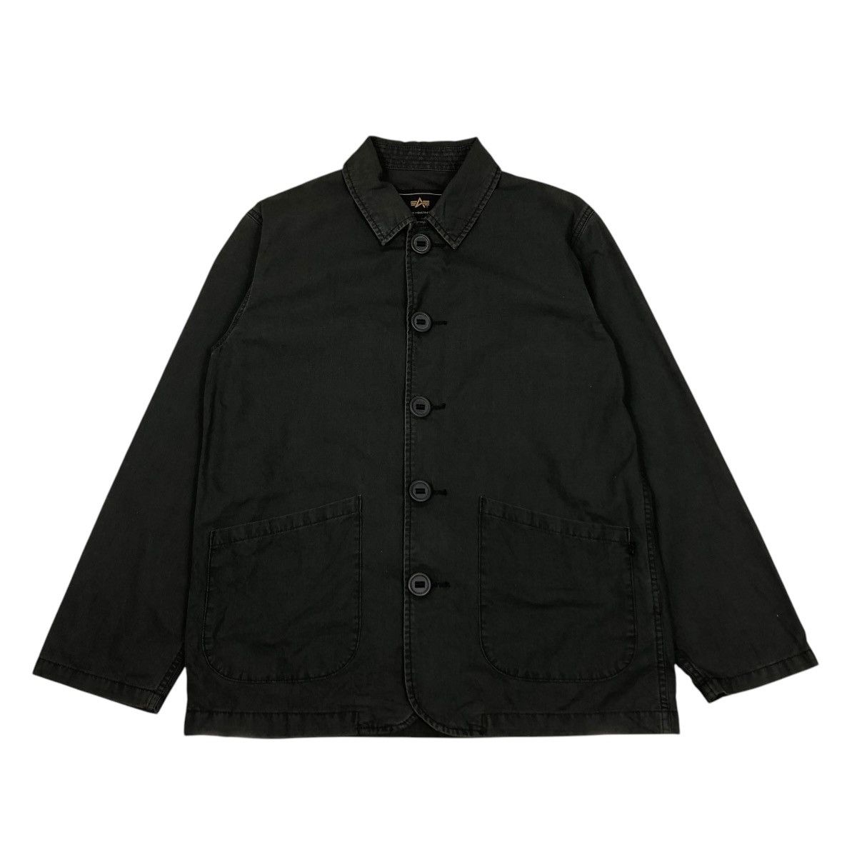 Alpha Industries 🔥VINTAGE CHORE WORK JACKET ALPHA INDUSTRIES MILITARY Size US M / EU 48-50 / 2 - 1 Thumbnail