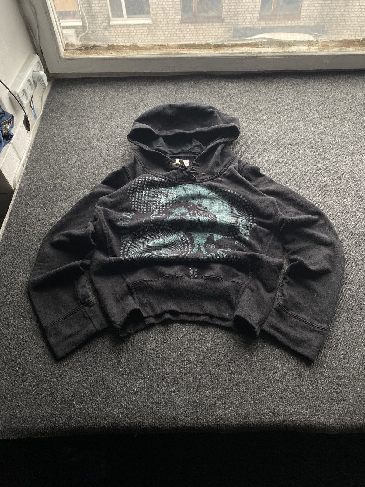 Diesel 🔥Opium Punk Diesel Head Logo black faded wom hoodie m rare Size M / US 6-8 / IT 42-44 - 1 Thumbnail