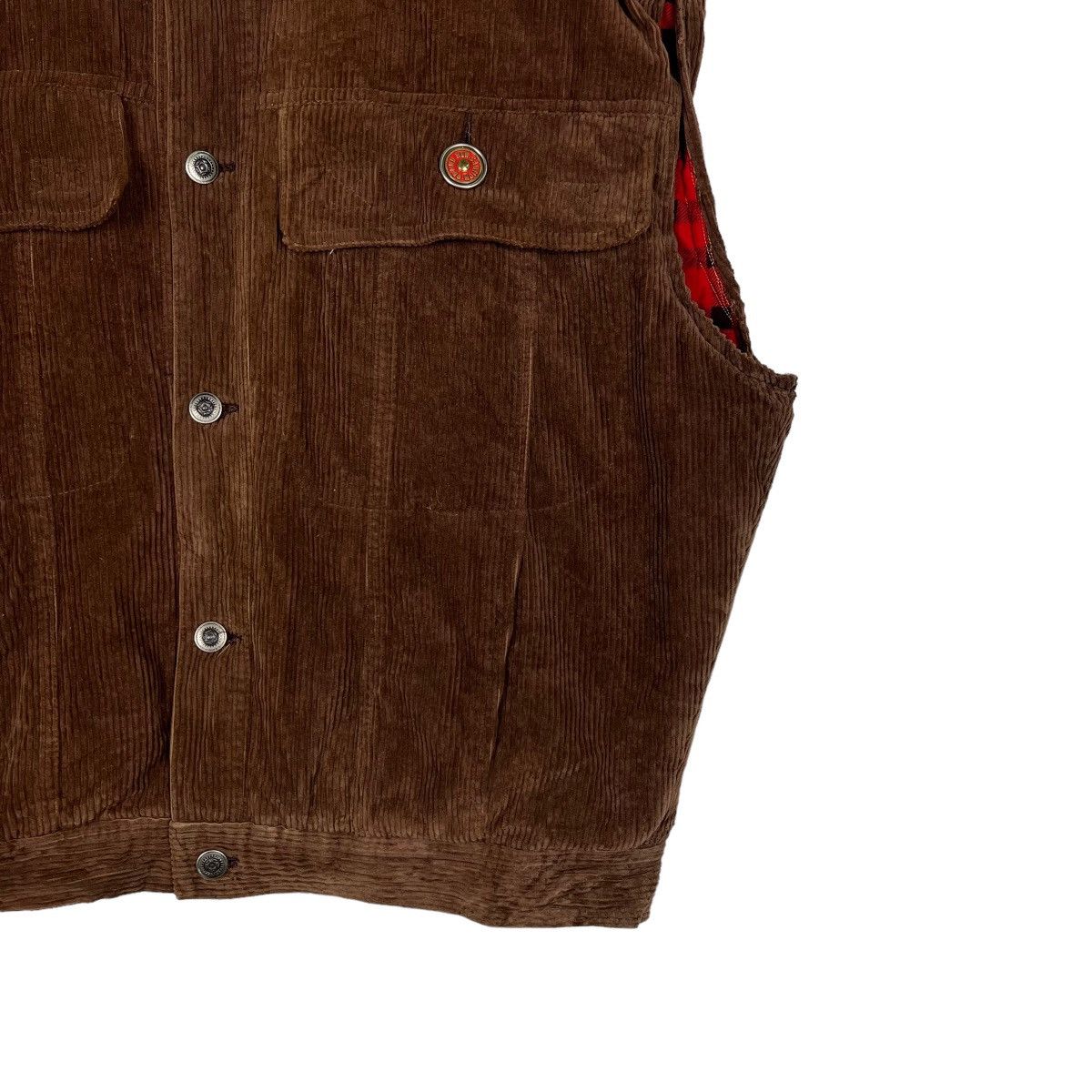 Japanese Brand 🔥 TEN CARAT CORDUROY SLEEVE LESS TANK TOP JACKET Size US L / EU 52-54 / 3 - 5 Thumbnail