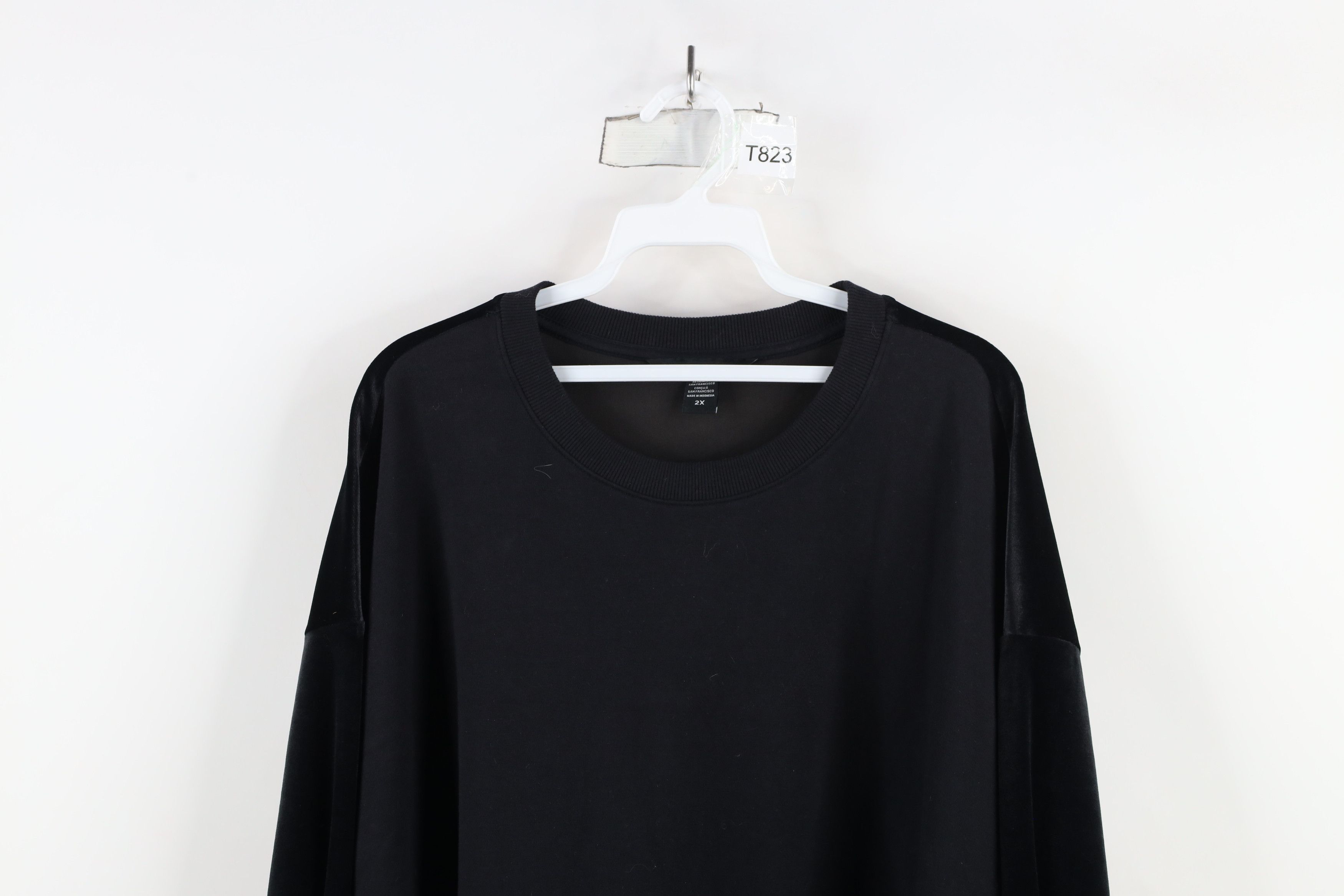 Athleta × Vintage Athleta Retroplush Heavyweight Crewneck Sweatshirt Black Size XXL / US 16-18 / IT 52-54 - 2 Thumbnail