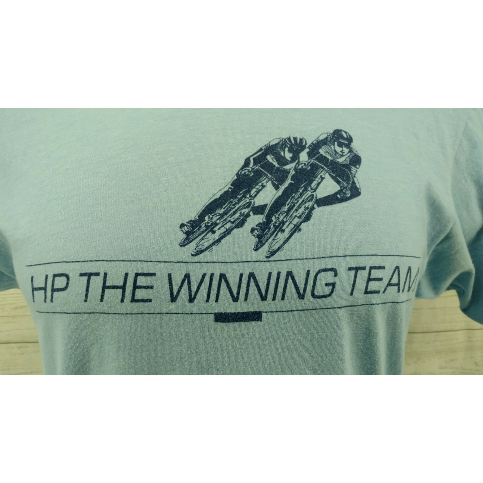 Hanes VINTAGE HP The Winning Team Blue Single Stitch Shirt Large Mens Size US L / EU 52-54 / 3 - 2 Thumbnail