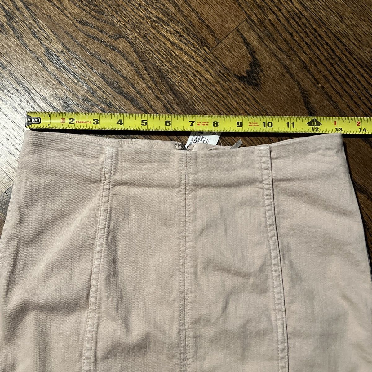 Free People FREE PEOPLE NWOT Women's Paneled Light Pink Tone Mini Skirt Size 25" / US 0 / IT 36 - 7 Thumbnail
