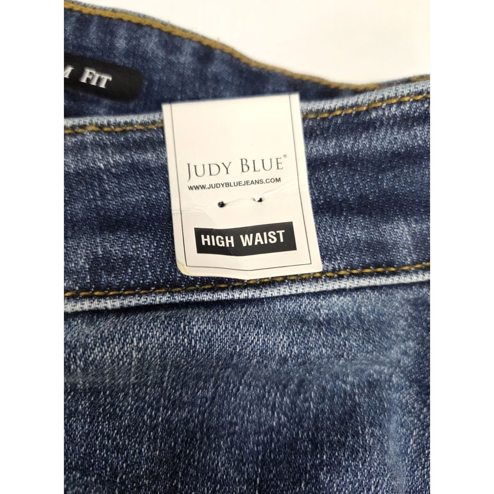 Vintage VINTAGE NWT Judy Blue Womens High Waist Reg Curvy Slim Fit Jeans 18W Blue Denim 5-Pocket Slimming Stretch Machine Washable Plus Size Womens Jeans Size 40" / US 18 - 6 Thumbnail
