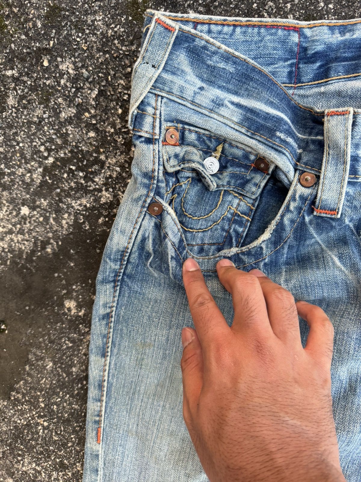 True Religion × Vintage True religion ‘billy’ denim jeans Size US 37 - 7 Thumbnail
