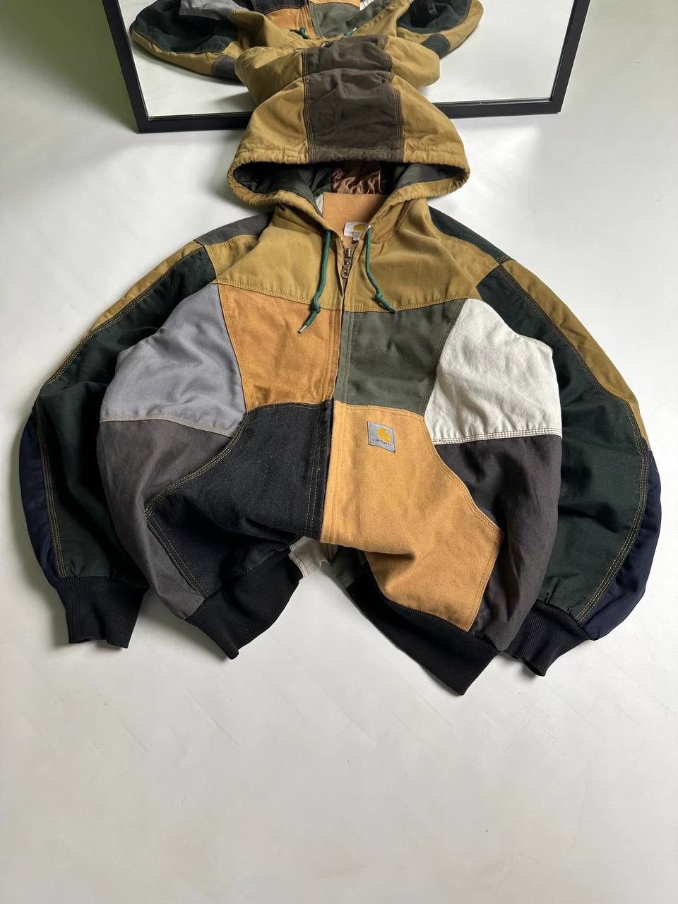Carhartt Vintage 90s Carhartt Patchwork Reworked USA Streetwear Size US XL / EU 56 / 4 - 4 Thumbnail