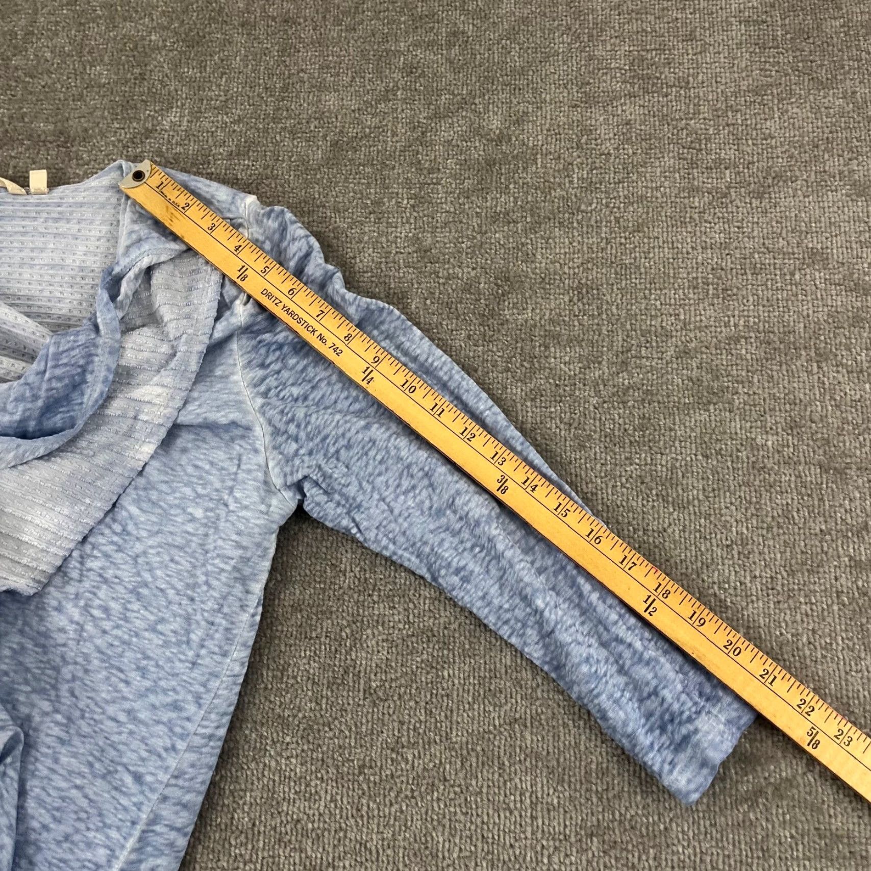 Soft Surroundings Soft Surroundings Shirt Womens Medium Blue Remi Slub Jersey Tunic Top Layered Studio Style Size M / US 6-8 / IT 42-44 - 6 Thumbnail