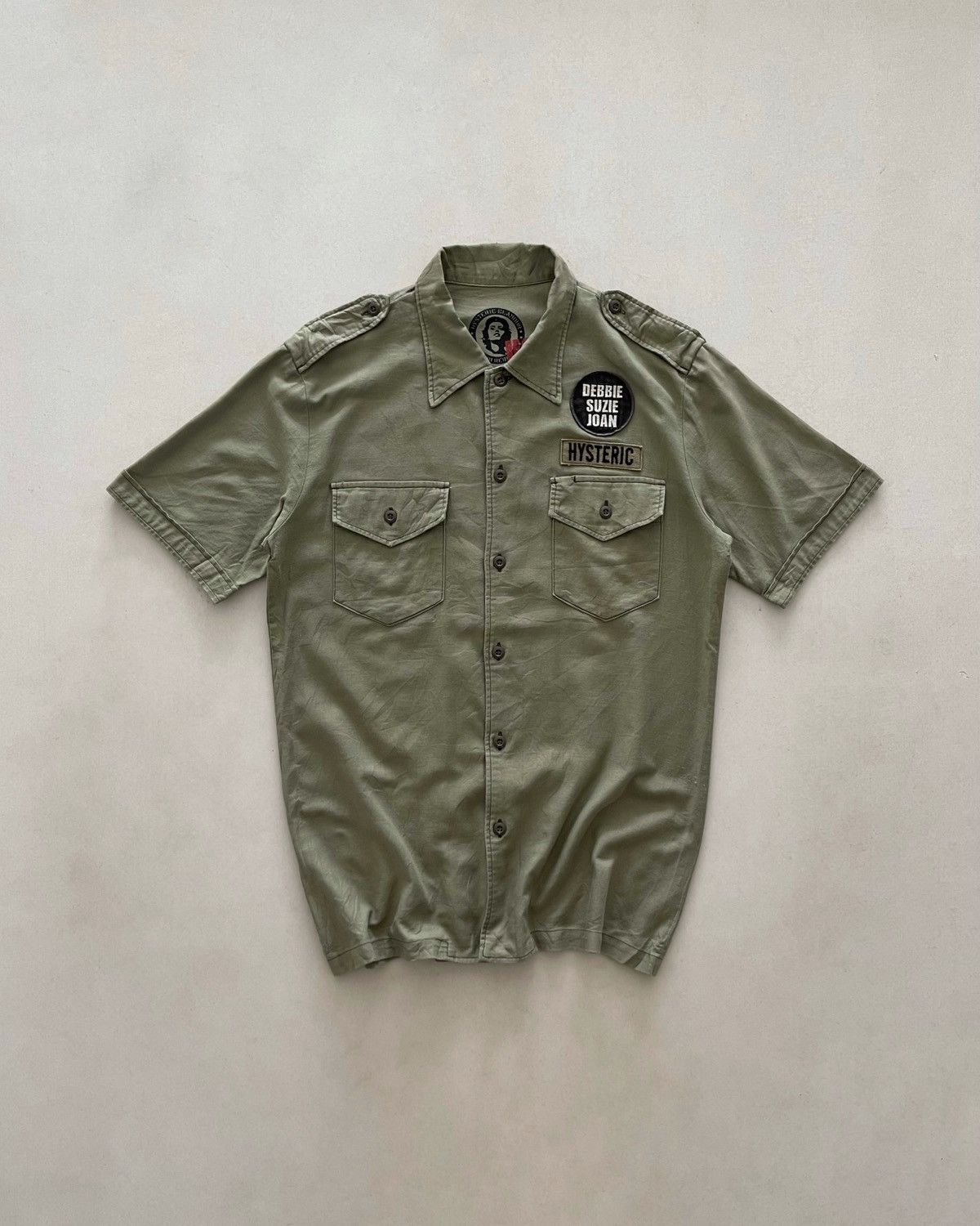 Hysteric Glamour ‘ HYSTERIC GLAMOUR ‘ Military Button Up Shirt Size US M / EU 48-50 / 2 - 2 Thumbnail