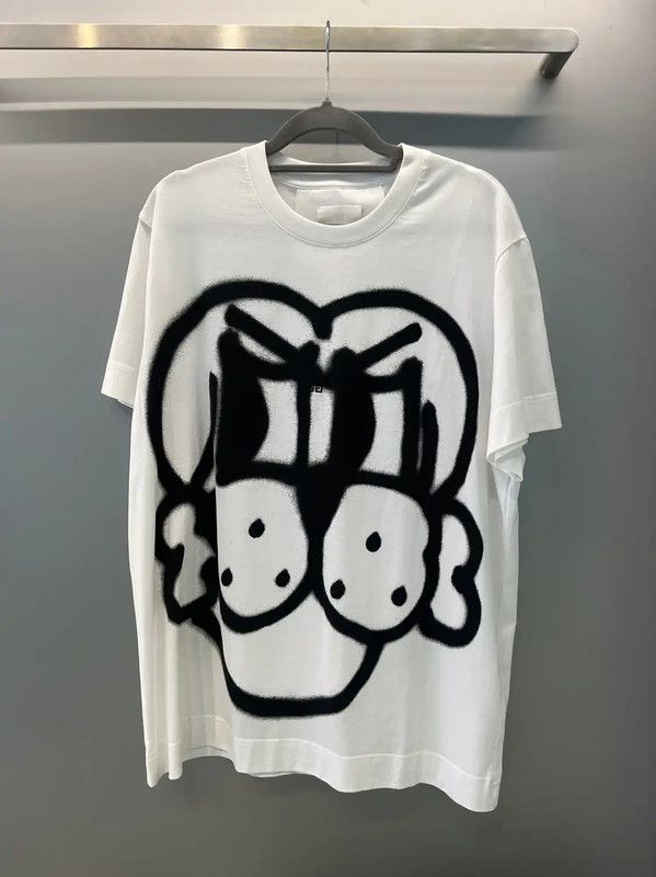 Givenchy Givenchy Women's Summer White Graphic T-Shirt 0089 Size S / US 4 / IT 40 - 1 Thumbnail