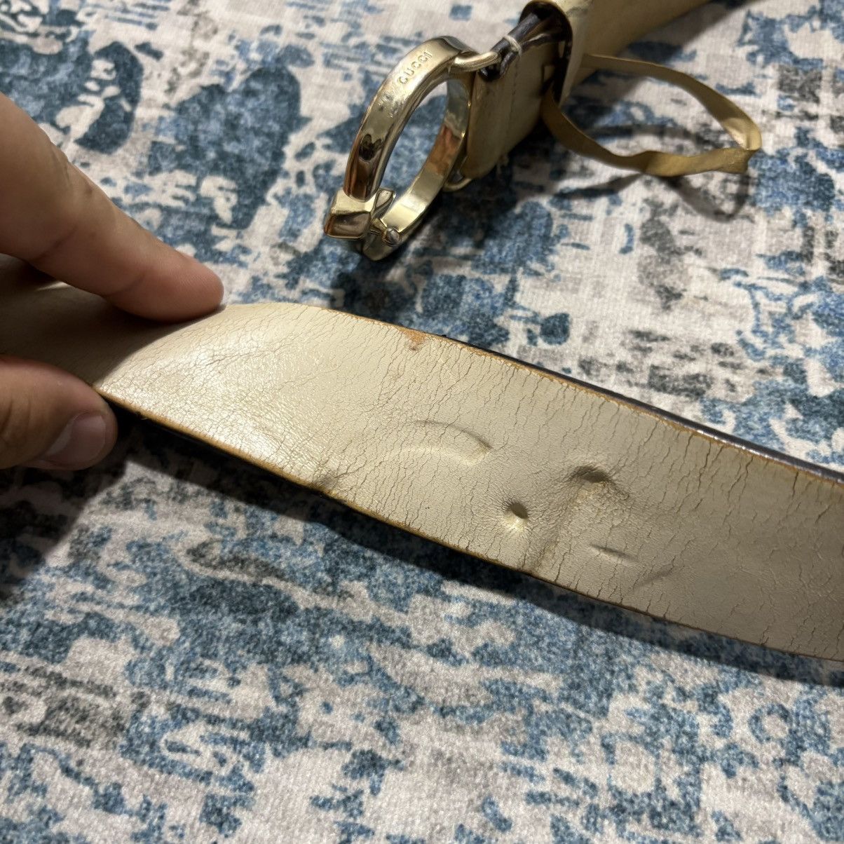 Gucci Vintage Gucci womens leather belt Size ONE SIZE - 8 Thumbnail