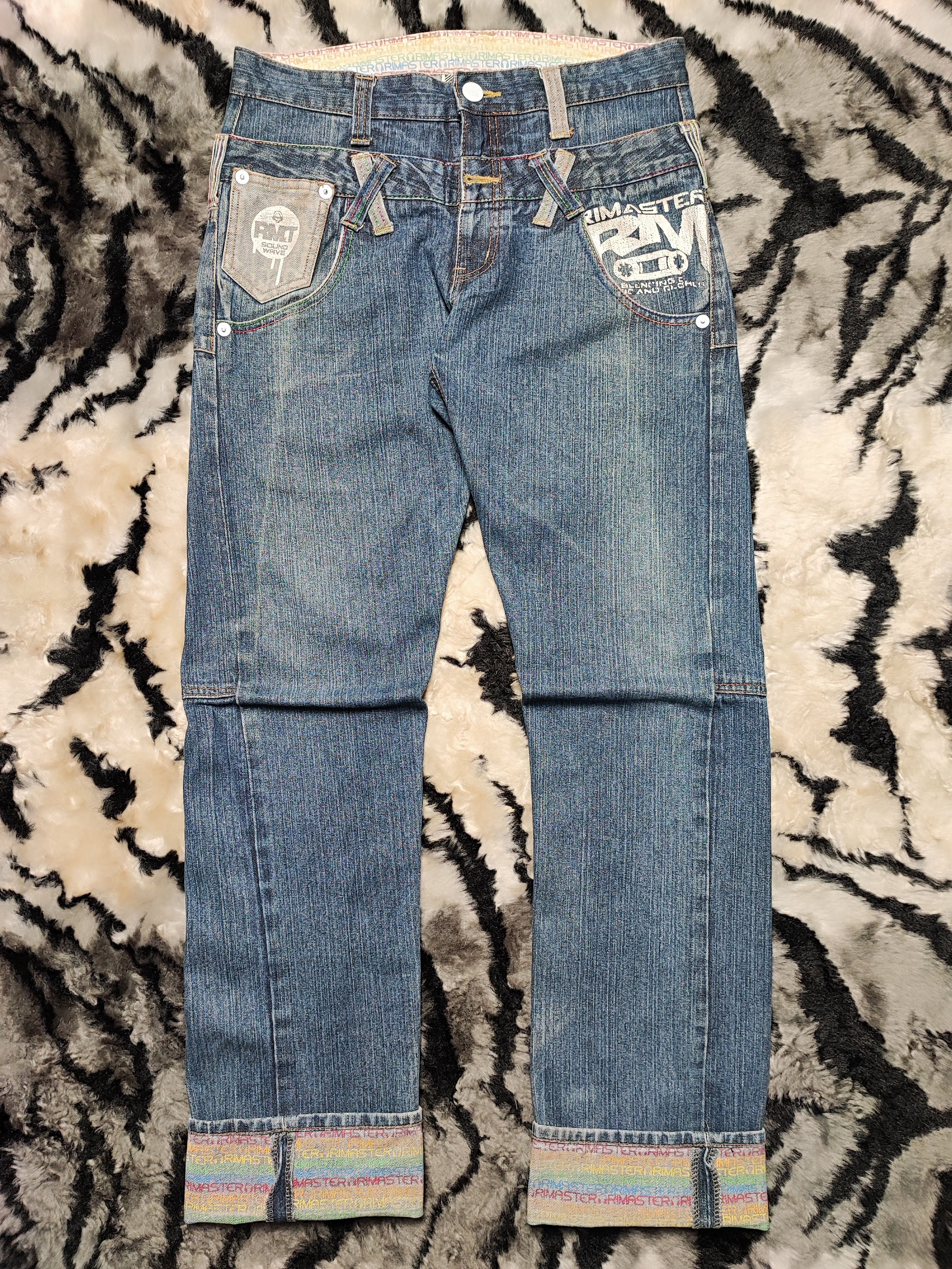 Japanese Brand × Vintage Rimaster Grunge Distressed Denim Jeans Size US 32 / EU 48 - 2 Thumbnail