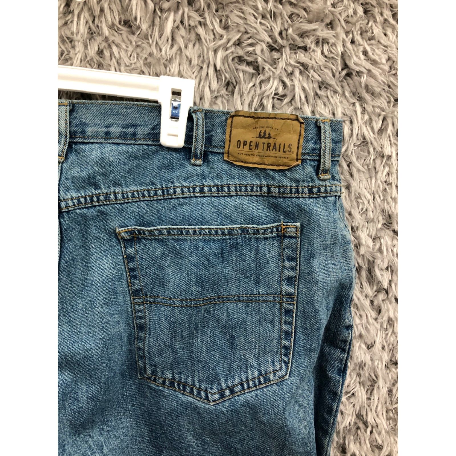 Rails Open Trails Jeans 42x30 Mens Mid Rise Straight Blue Denim Jeans Size US 42 / EU 58 - 6 Thumbnail
