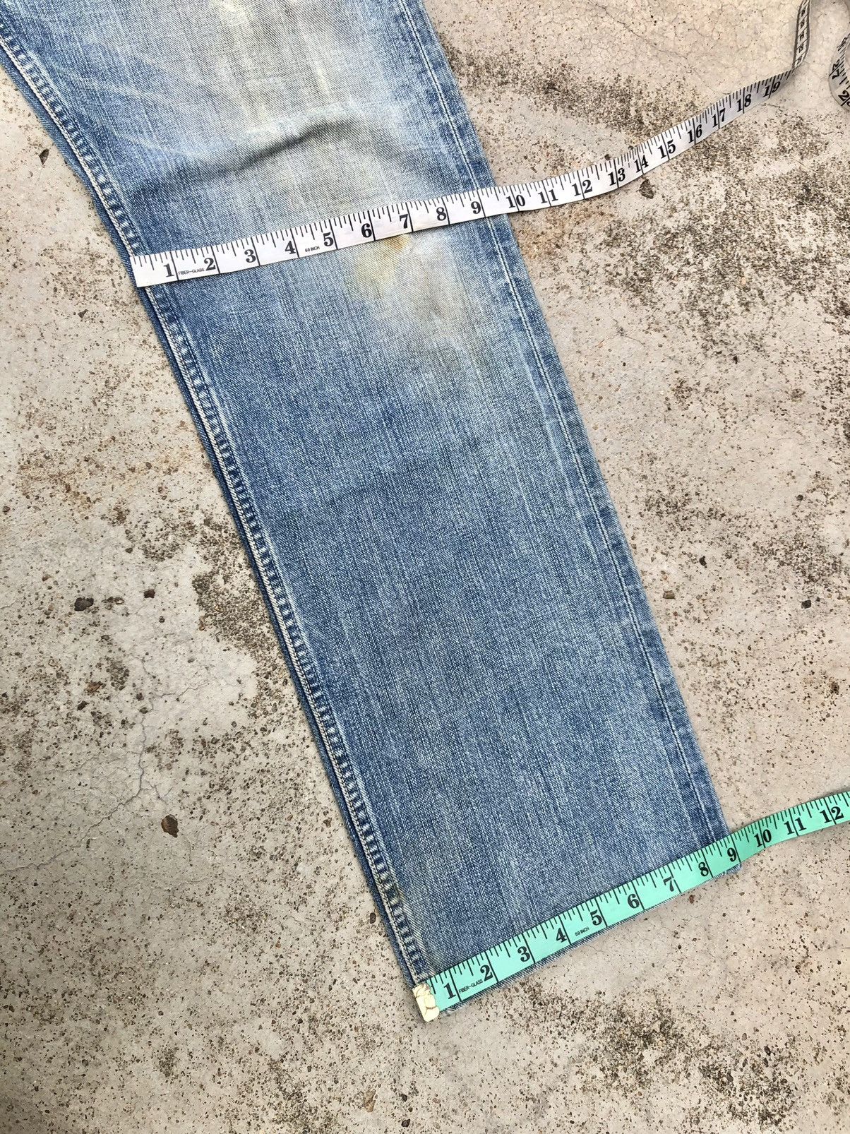 Vintage VINTAGE WRANGLER BLUE BELL SELVEDGE DENIM Size US 31 - 16 Thumbnail