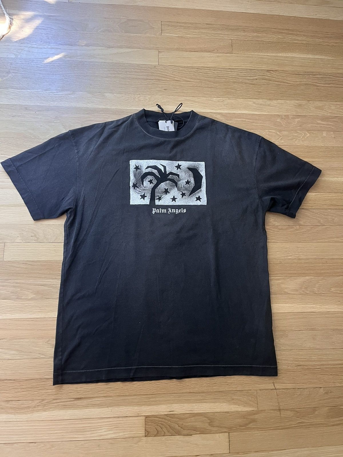 Palm Angels NWT Palm Angels Night Sky Graphic “Washed” T Shirt Size US L / EU 52-54 / 3 - 1 Thumbnail