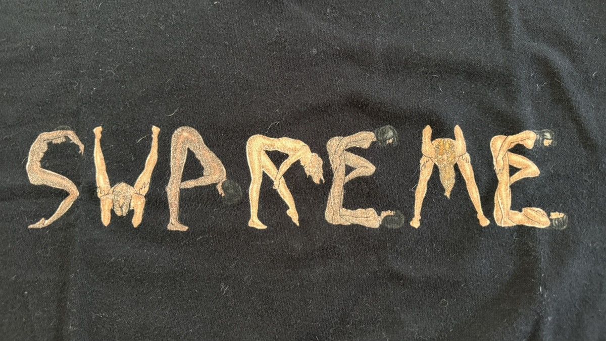 Supreme Supreme Naked Letters Tee Black Medium Size US M / EU 48-50 / 2 - 2 Thumbnail