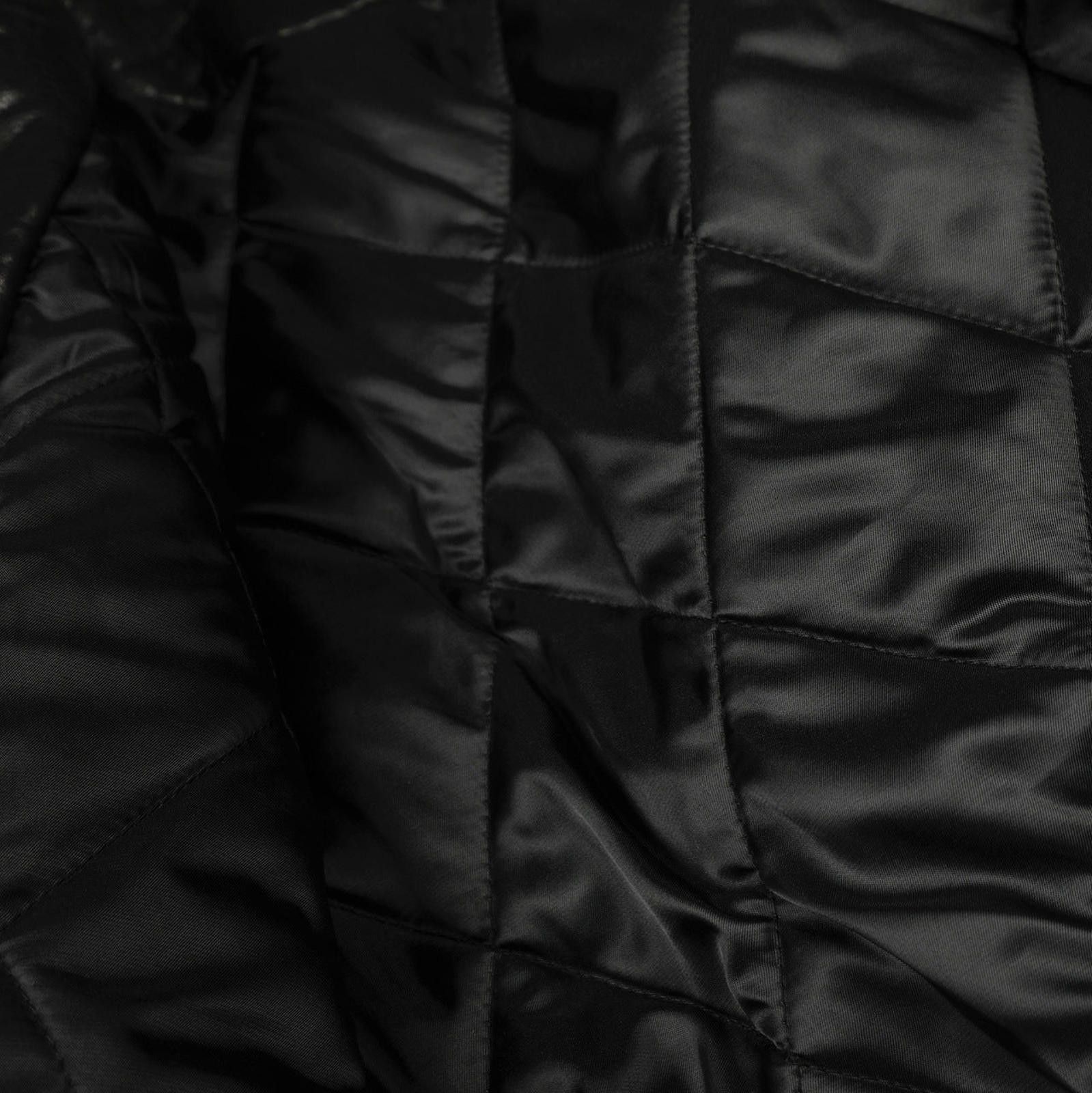 Japanese Brand Black Textured Leather Bomber Jacket, Cropped Fit Outerwear Size US M / EU 48-50 / 2 - 4 Thumbnail