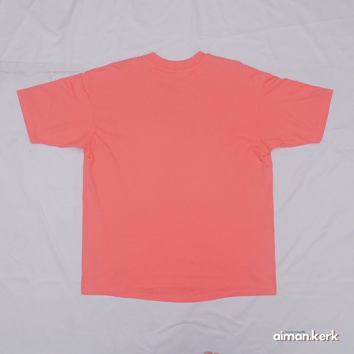 Vintage [XL] 1990s Plain pink vintage t-shirt Size US XL / EU 56 / 4 - 3 Thumbnail