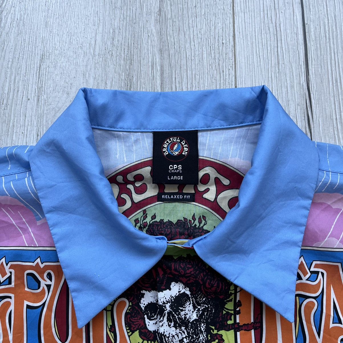Grateful Dead × Japanese Brand Grateful Dead Dave’s Picks All Over Print Y2K Button Shirt Size US L / EU 52-54 / 3 - 5 Thumbnail