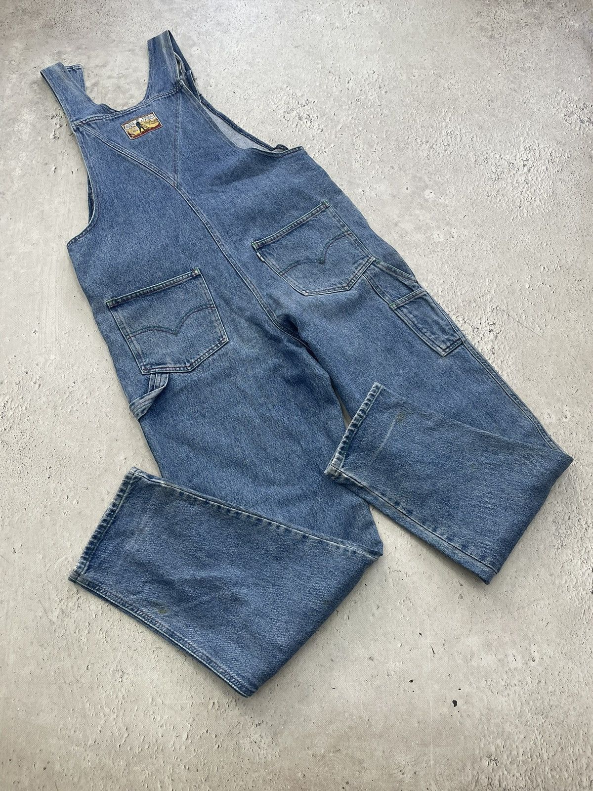 Levi's Rare denim 90s Levis retro overalls denim jeans y2k Size US 34 / EU 50 - 13 Thumbnail