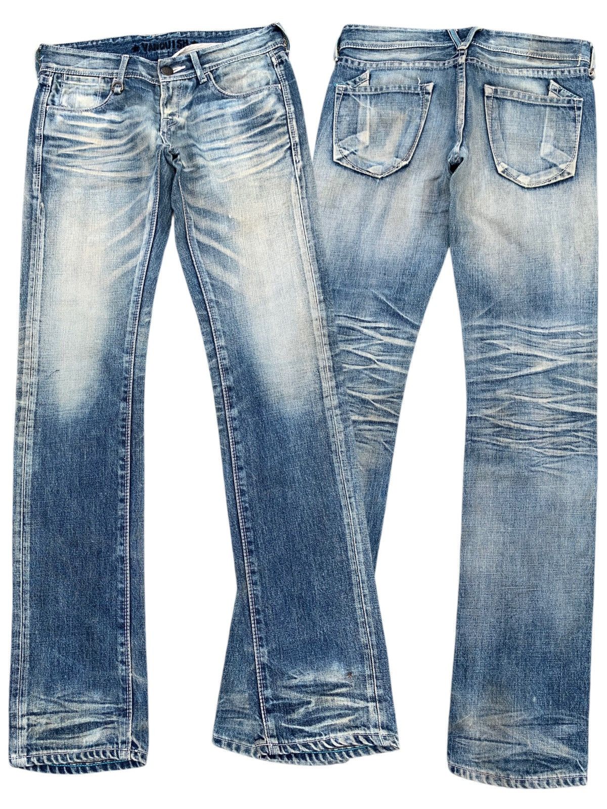 Vanquish VANQUISH GOLD MUDMAX PUNK JAPANESE DISTRESSED DENIM Size US 30 / EU 46 - 1 Thumbnail