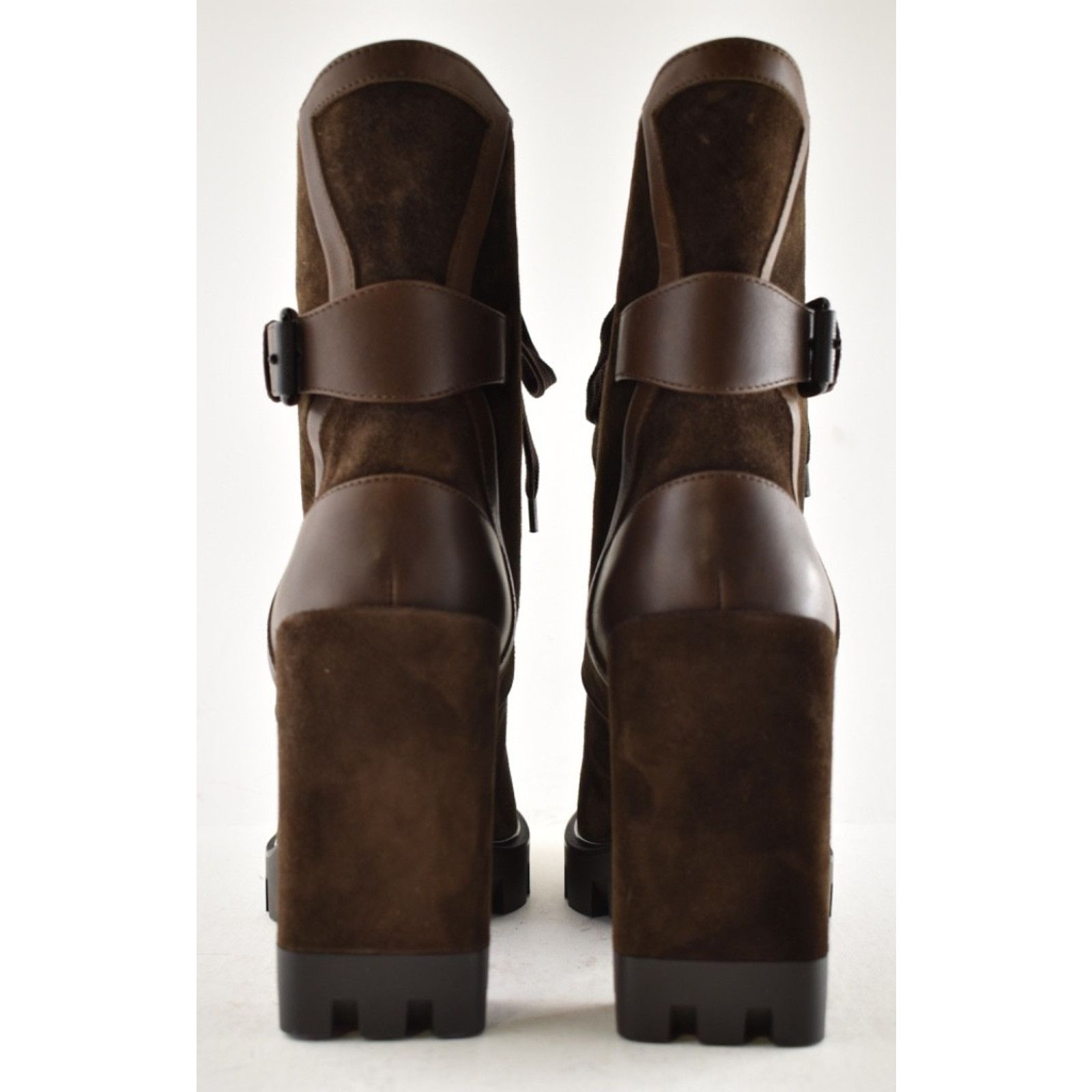 Christian Louboutin Christian Louboutin Macademia 100 Brown Platform Block Size US 9 / IT 39 - 13 Thumbnail