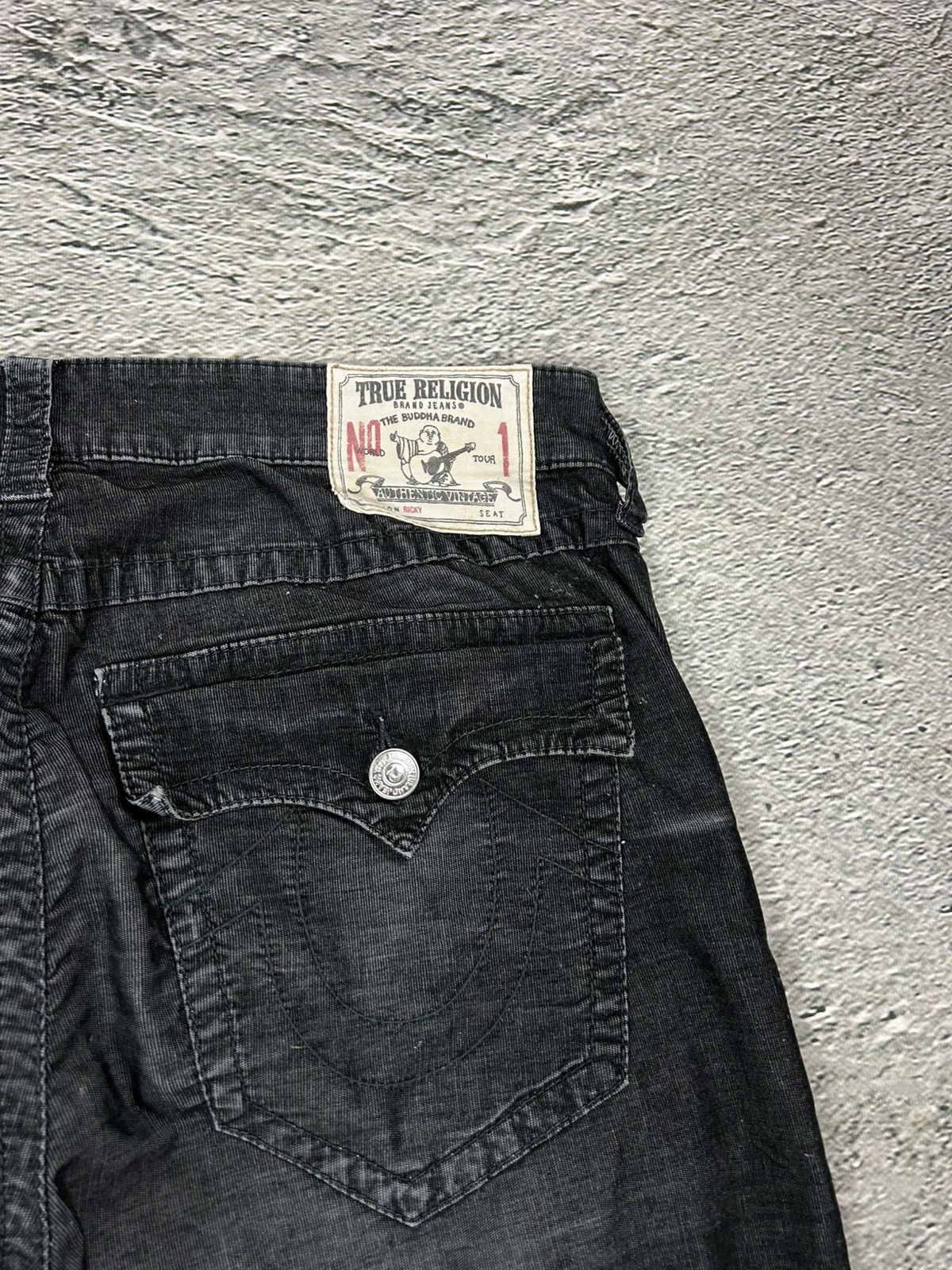 True Religion True Religion jeans black vintage cords corduroy pants Ricky Size US 36 / EU 52 - 2 Thumbnail