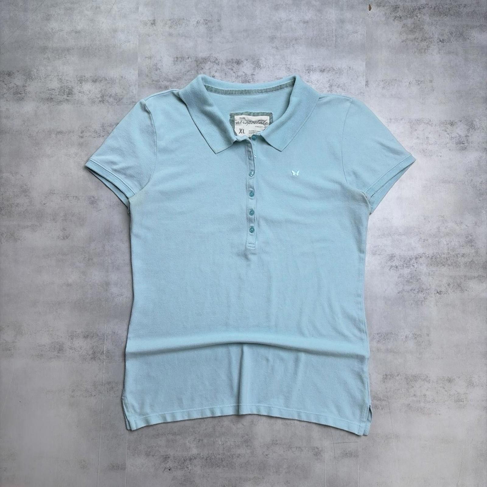 Aeropostale Y2K Light Blue Aeropostale Grunge Skater Polo Shirt Size XL / US 12-14 / IT 48-50 - 1 Thumbnail