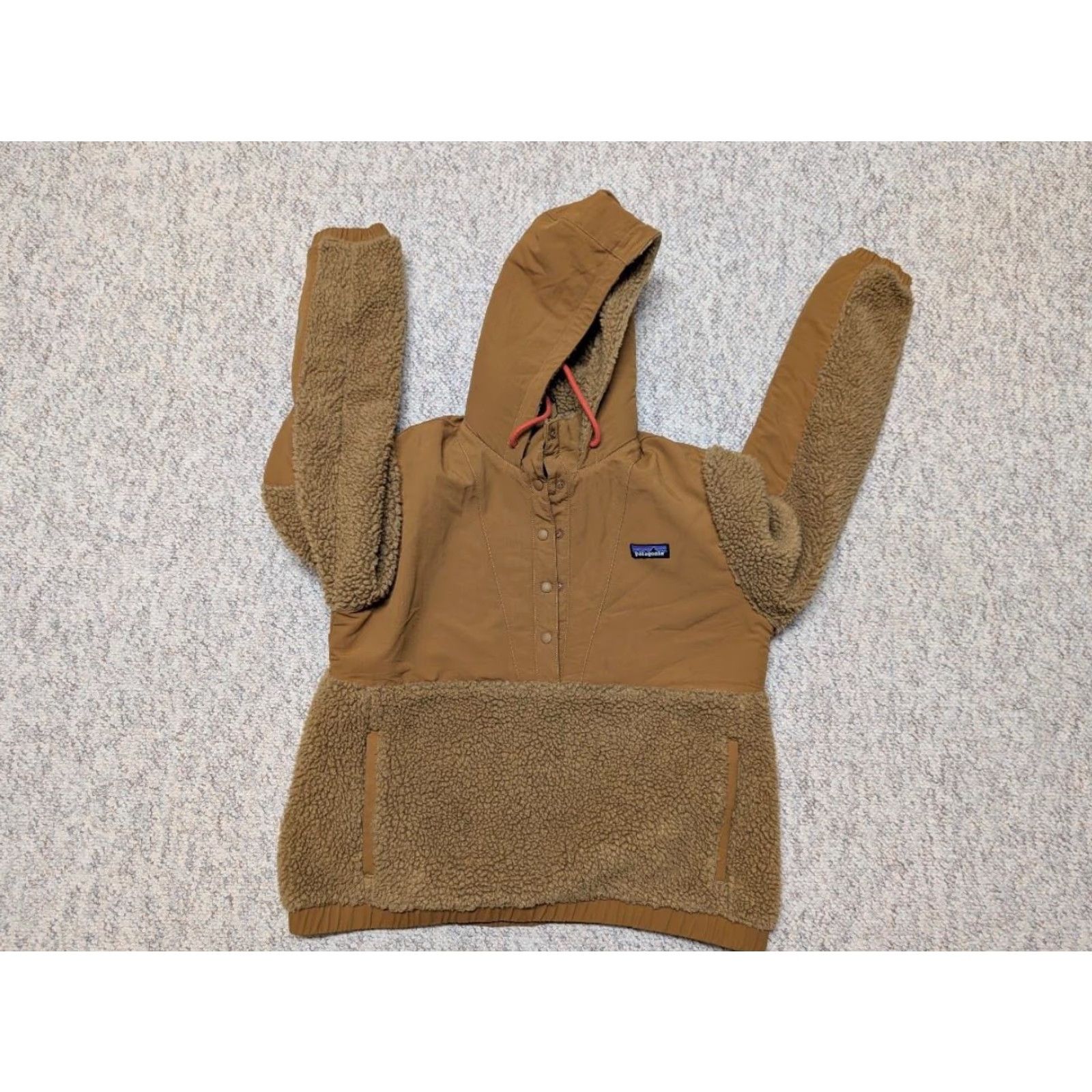 Patagonia VINTAGE patagonia Womens Coat M brown Fleece shelled RETRO-X pullover hooded jacket Size M / US 6-8 / IT 42-44 - 3 Thumbnail