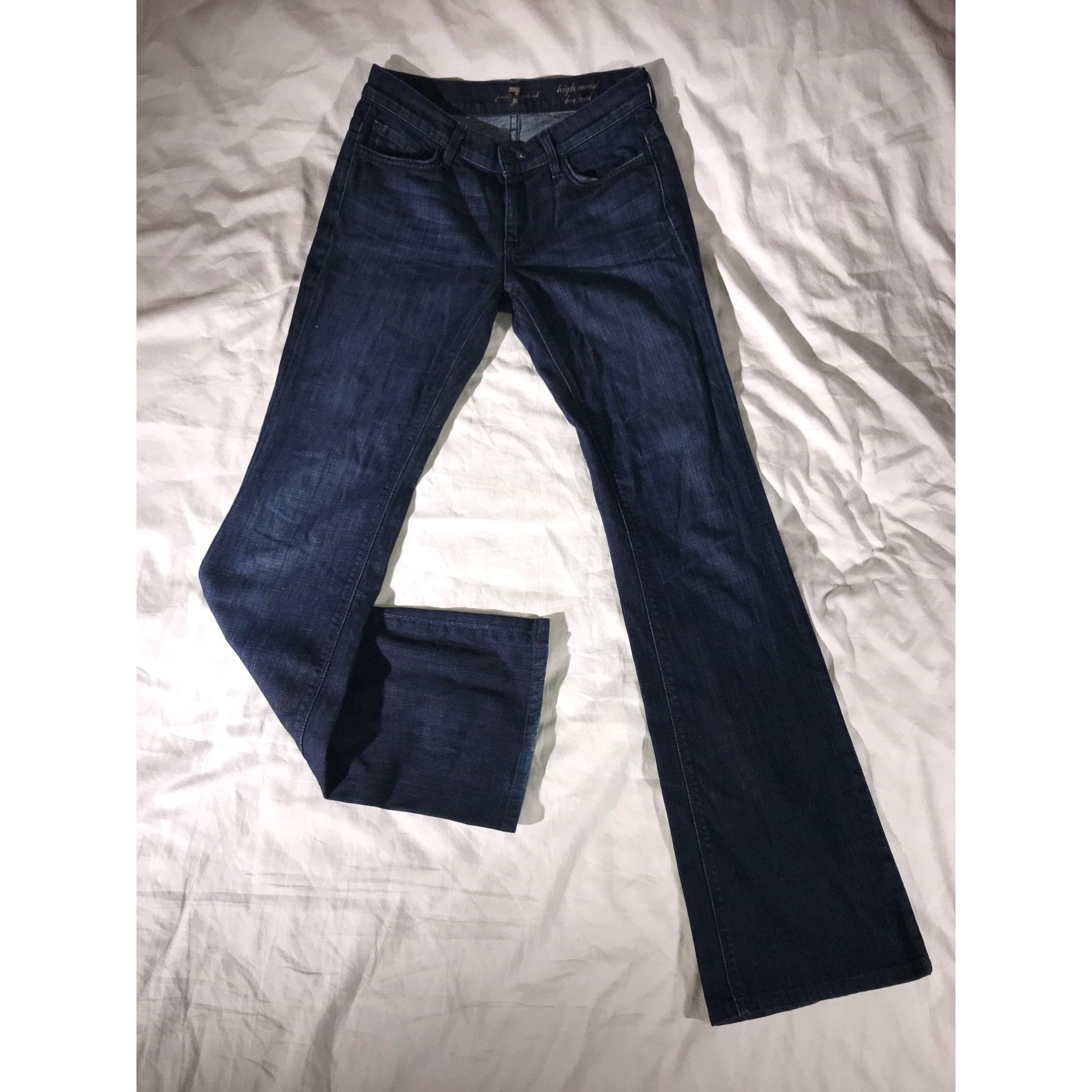 7 For All Mankind 7 For All Mankind Women's High Waist Bootcut Jeans Size 27" / US 4 / IT 40 - 1 Thumbnail