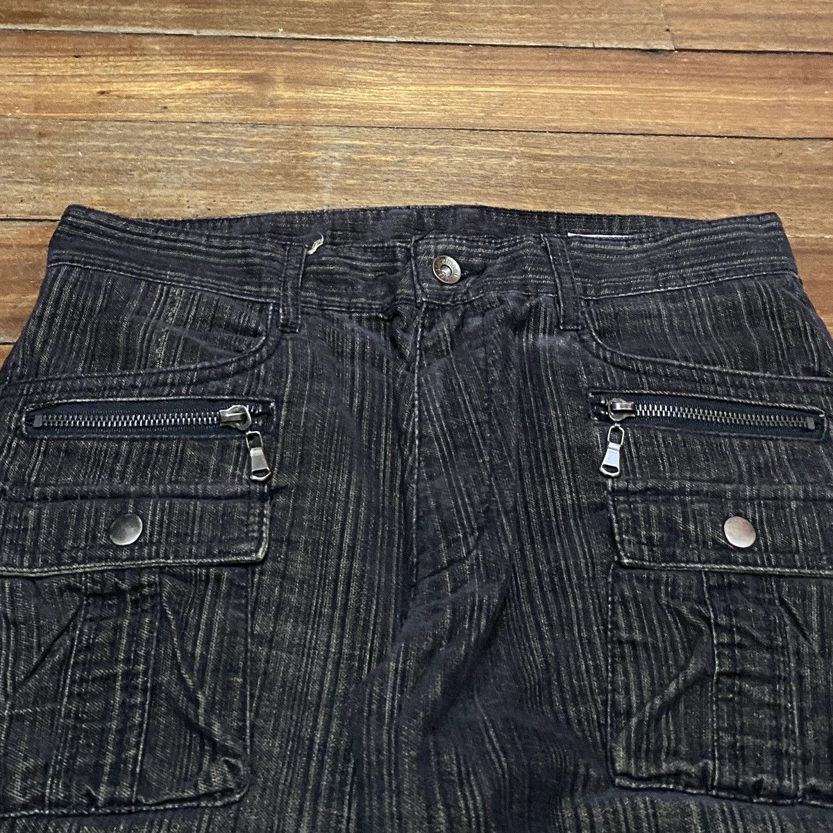 14th Addiction × Japanese Brand × semanticdesign Very Rare Vintage Brand Semantic Design Flared Jeans 1990s Size US 32 / EU 48 - 4 Thumbnail