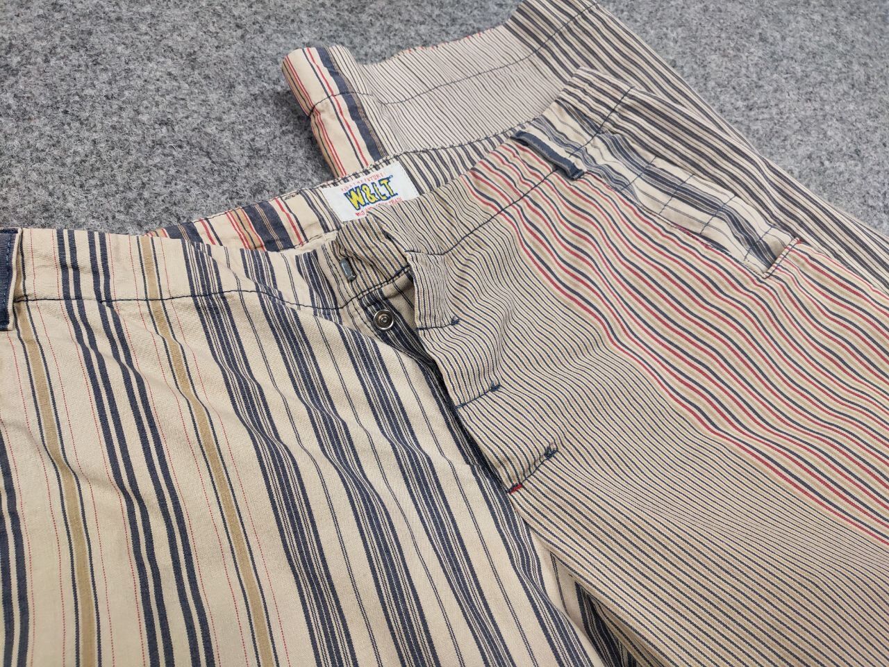 W&LT Vintage W&LT Walter Van Beirendonck Puk Puk Striped Pants Size US 34 / EU 50 - 16 Thumbnail