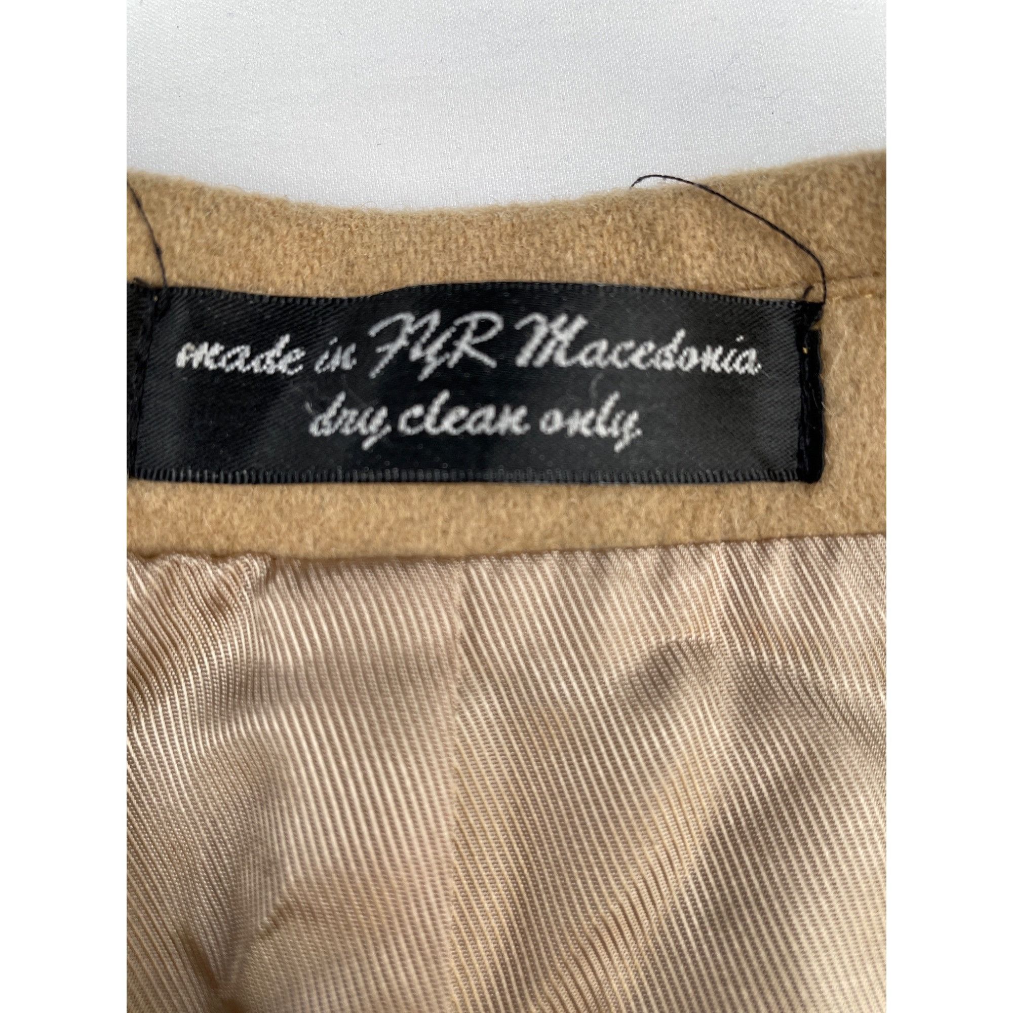 Andrew Fezza Andrew Fezza Men's Beige Sports Coat/Camel Hair Blazer Size Size 44L - 4 Thumbnail