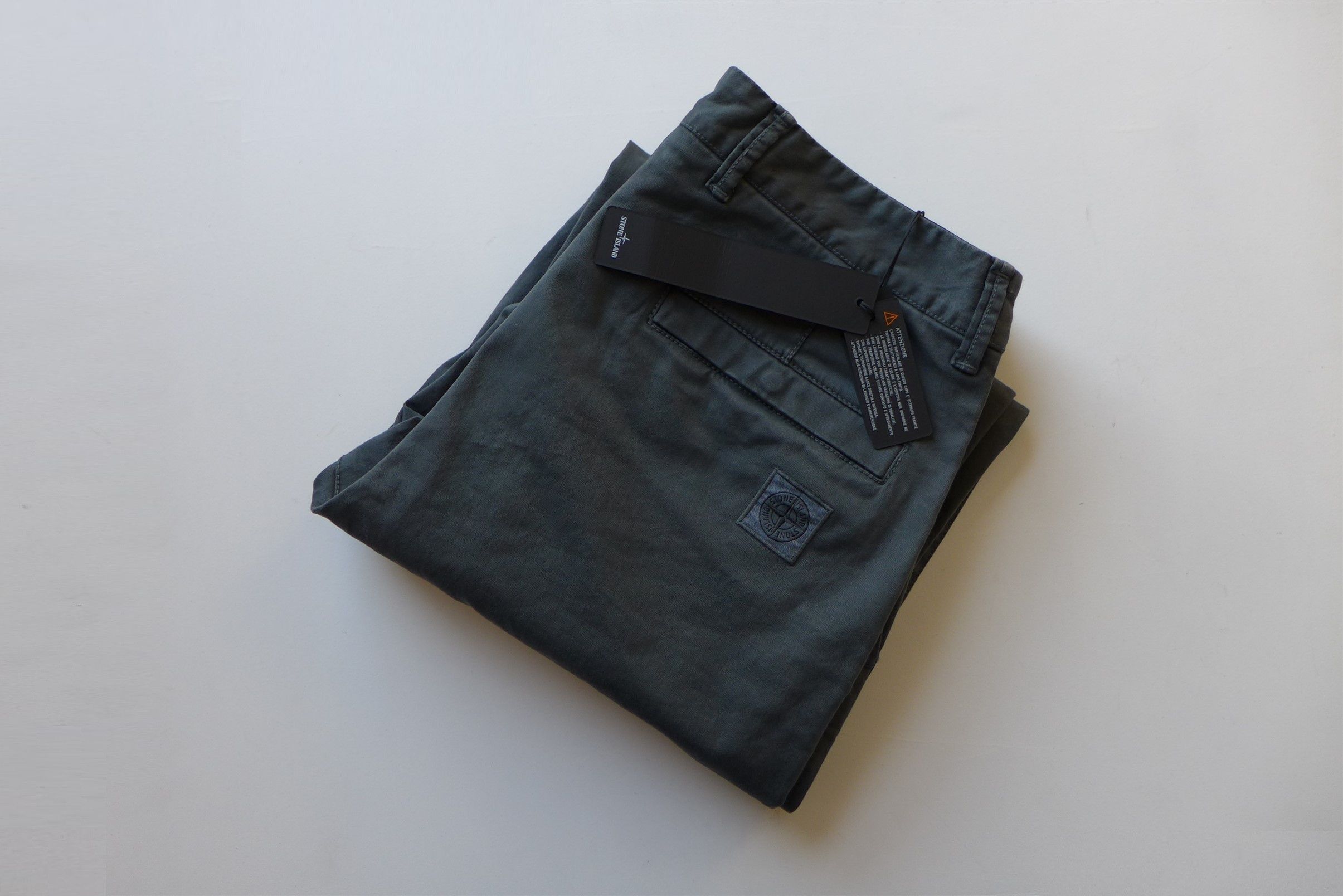 Stone Island Stone Island Trousers Pants Grey Garment Dyed Cotton Size US 31 - 3 Thumbnail
