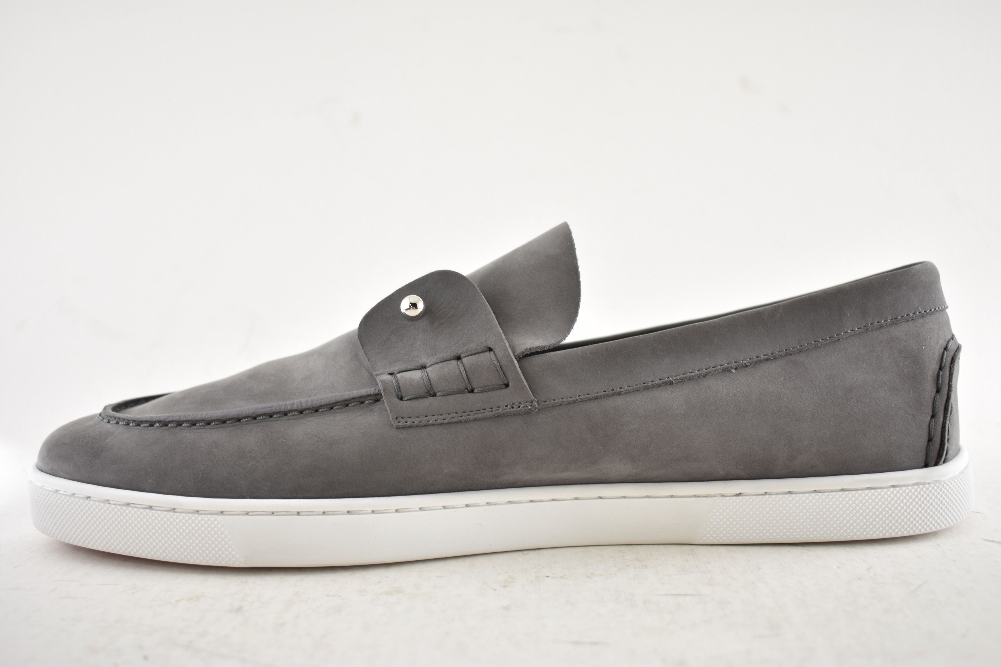Christian Louboutin Mens Chambeliboat Flat Smoky Grey Loafer Sneaker Boat 45 12 Size US 12 / EU 45 - 12 Thumbnail