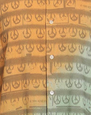 Acne Studios Acne Studio Peace Patterned Shirt In Green Size US M / EU 48-50 / 2 - 3 Thumbnail