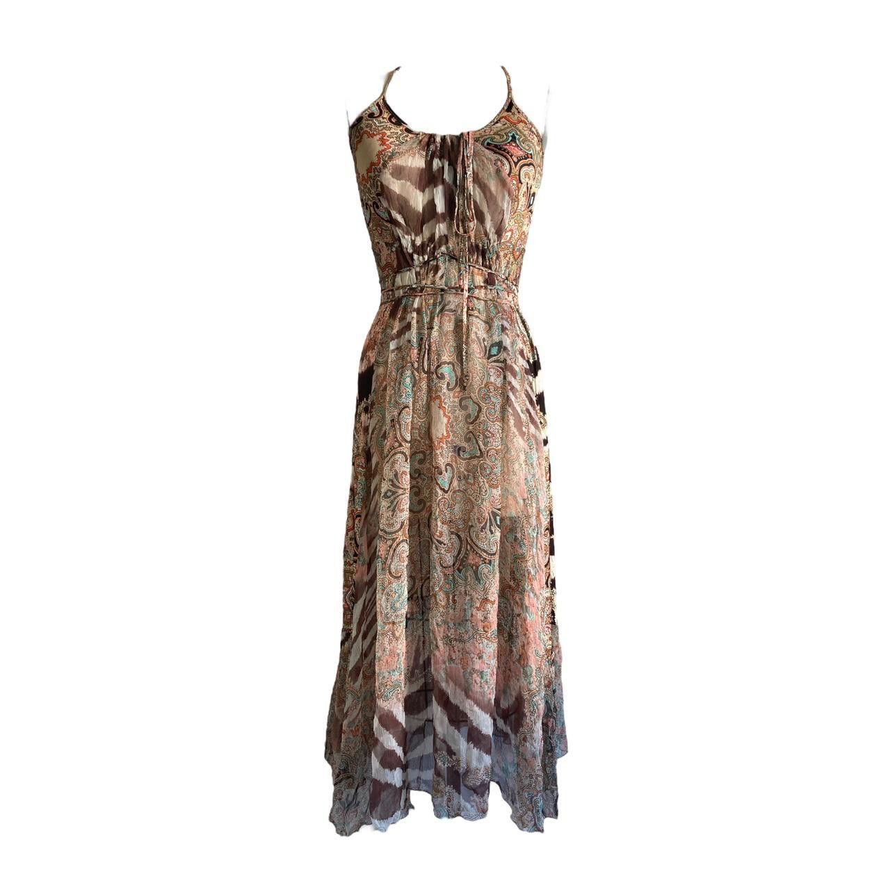 Just Cavalli Roberto Cavalli class by roberto cavalli 00s zebra floral maxi dress Grailed