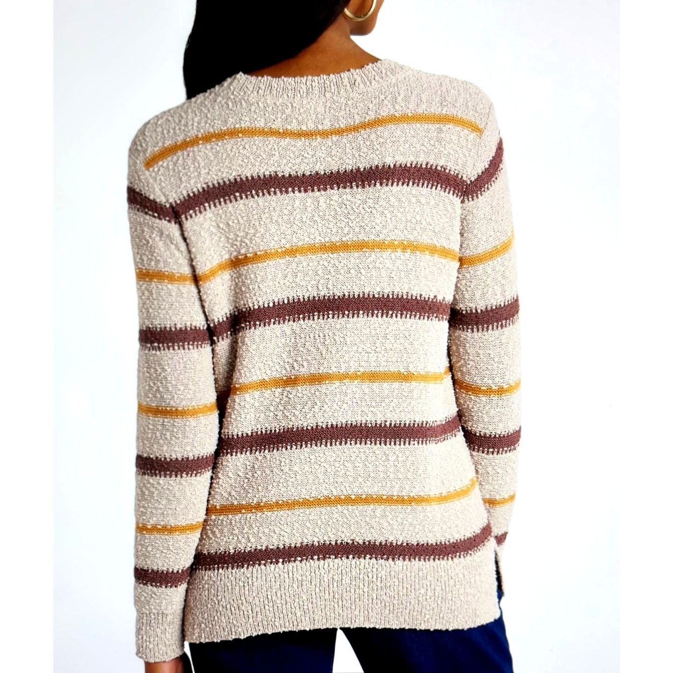 Other Mason & Belle Ellie Textured Sweater Cream/Browns L Size L / US 10 / IT 46 - 5 Thumbnail