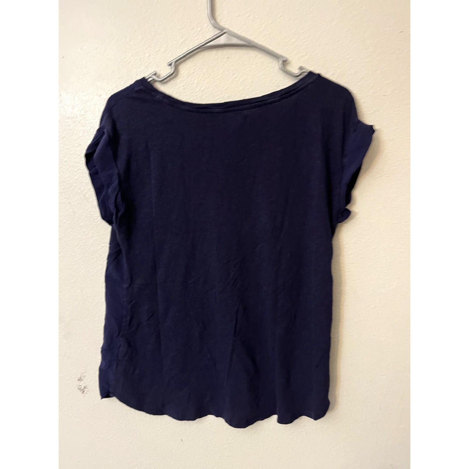 Gap VINTAGE GAP Womens Crew Neck T-Shirt Cap Sleeve Navy Blue Size M Shirt Womens Size M / US 6-8 / IT 42-44 - 3 Thumbnail