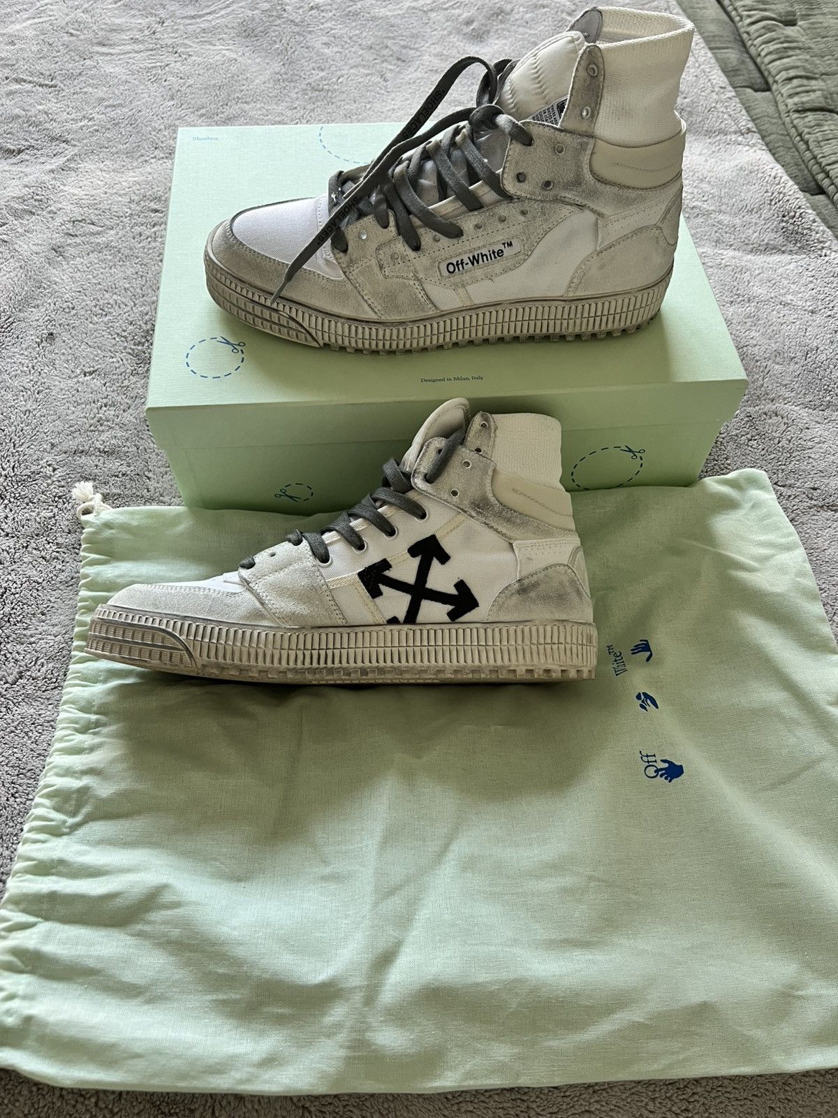 Off-White Off-White Off-Court 3.0 High-Top Sneaker Size US 9.5 / EU 42-43 - 1 Thumbnail