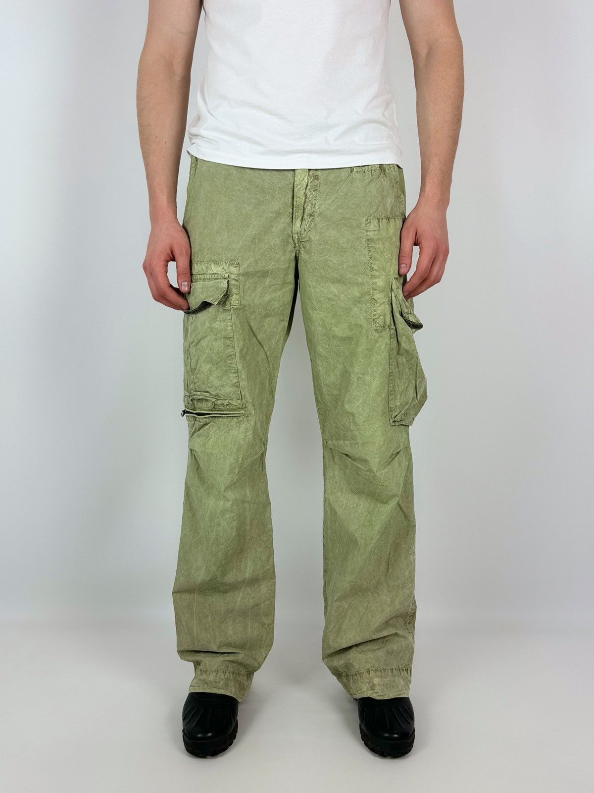 Pepe Jeans Pepe Jeans London Acid Washed Cargo Pants Size US 30 / EU 46 - 1 Thumbnail